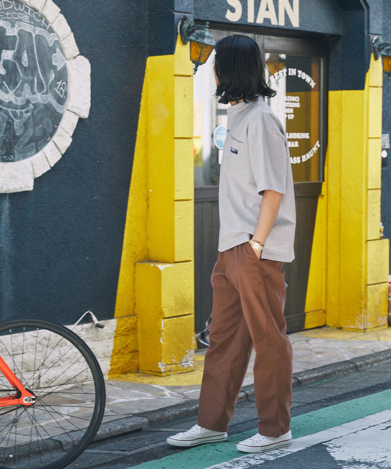 THE CRAFT CREW PRODUCTS / 抗菌防臭 重磅棉質 亨利領 短袖T恤