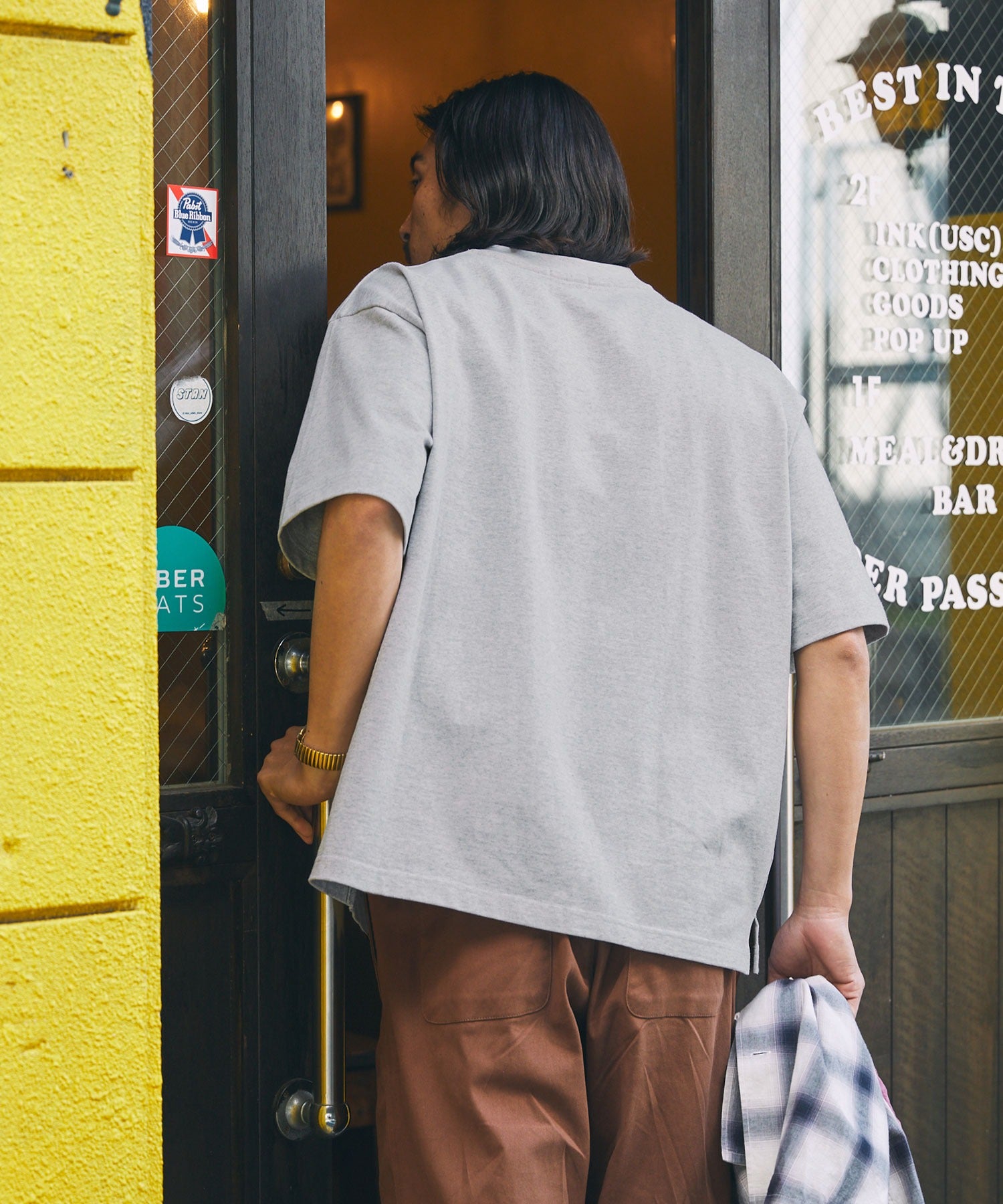 THE CRAFT CREW PRODUCTS / 抗菌防臭 重磅棉質 亨利領 短袖T恤