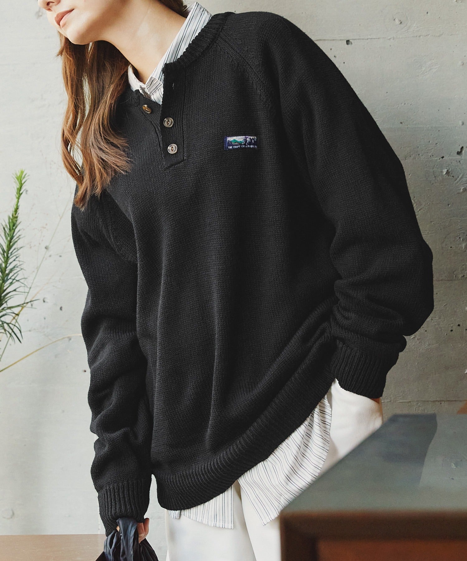 THE CRAFT CREW PRODUCTS / 抗毛球 羅紋針織衫