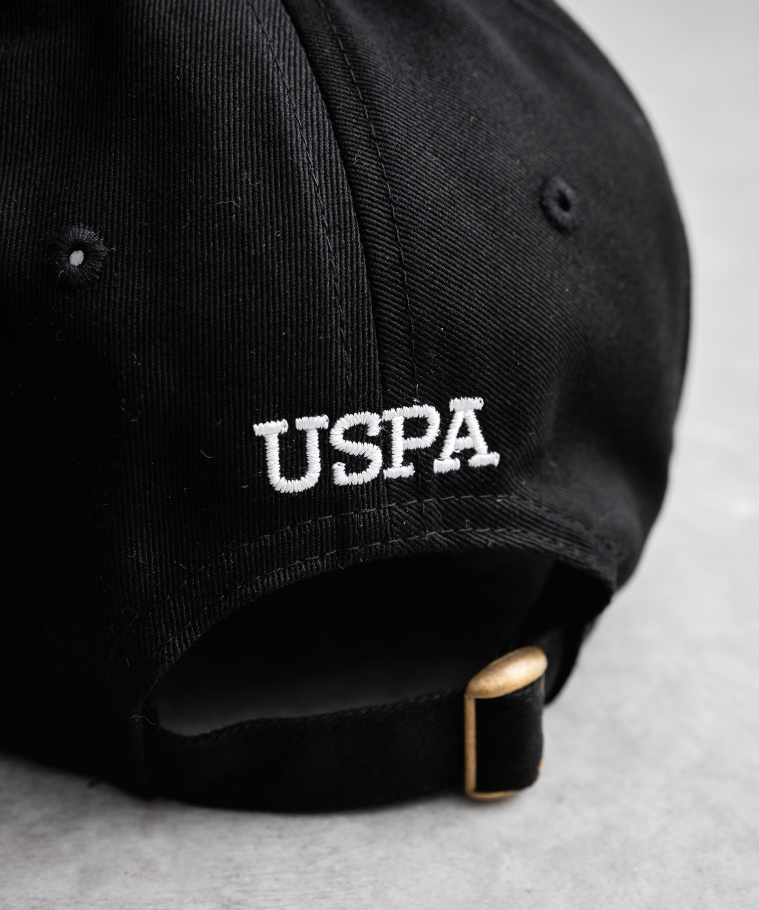 U.S. POLO ASSN. / 刺繡標誌純棉斜紋棒球帽