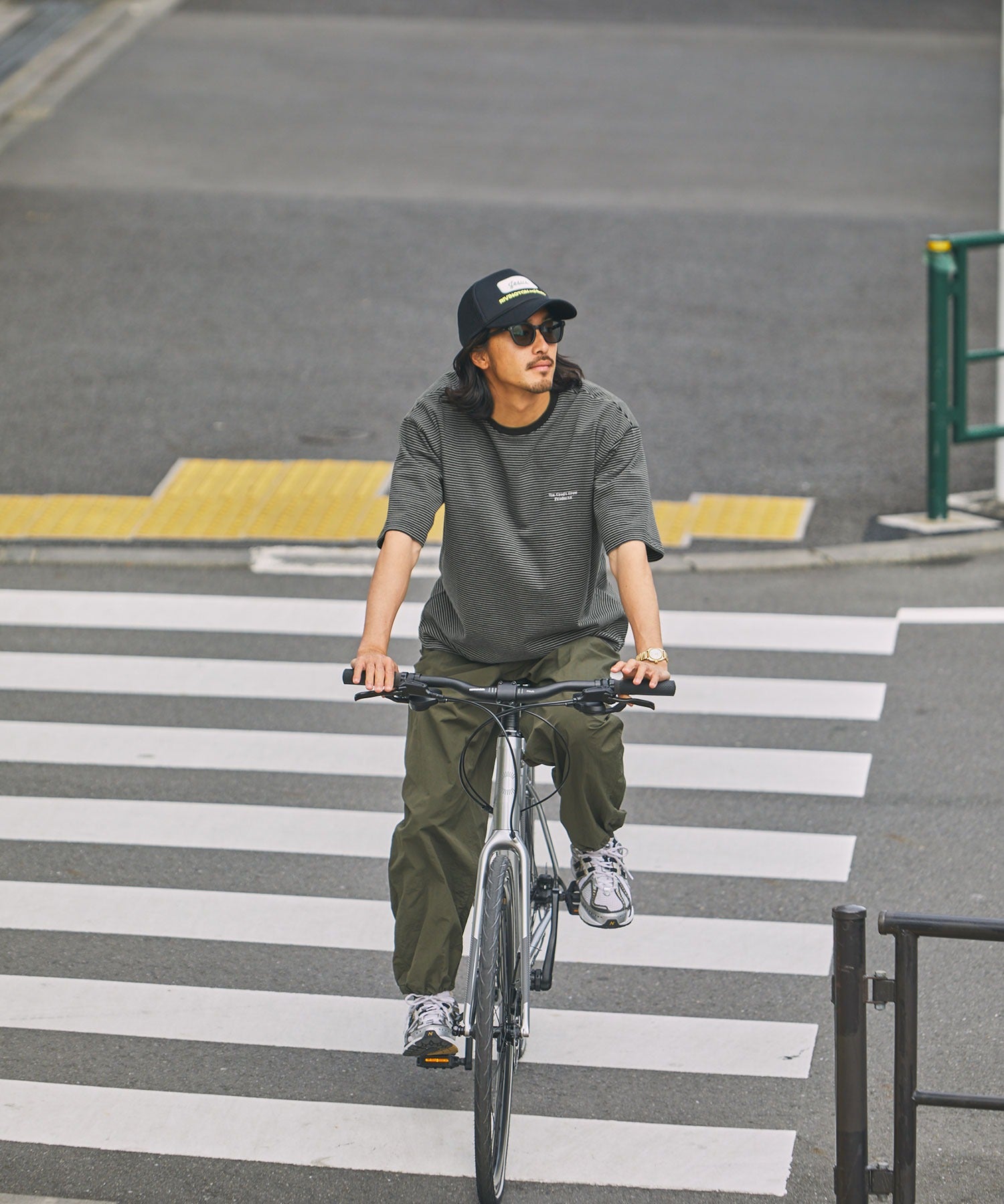 THE CRAFT CREW PRODUCTS / 抽繩設計 條紋短袖T恤