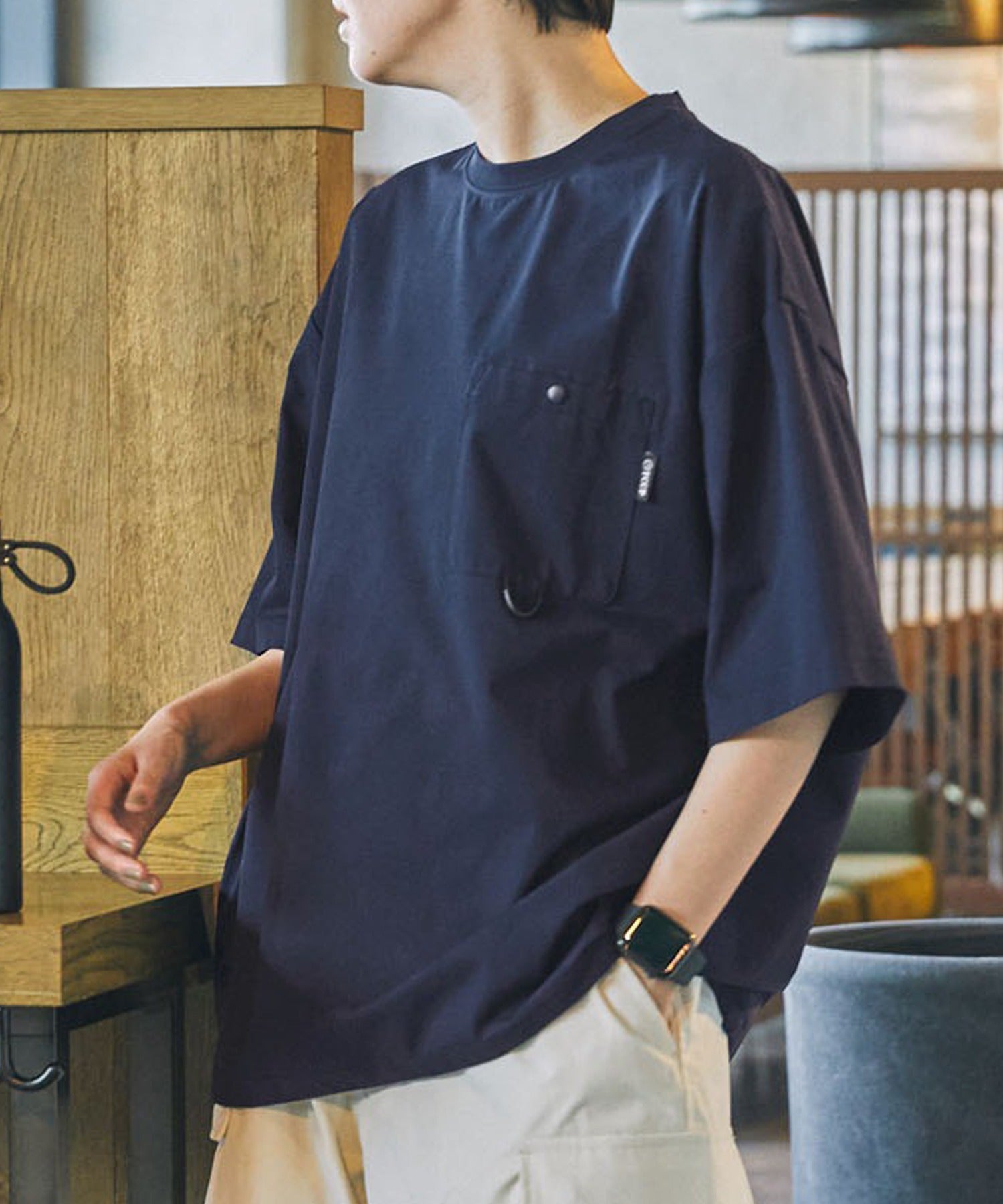 限量補貨!! THE CRAFT CREW PRODUCTS TECH FABRIC / 涼感速乾 抽繩下擺 口袋短袖T恤