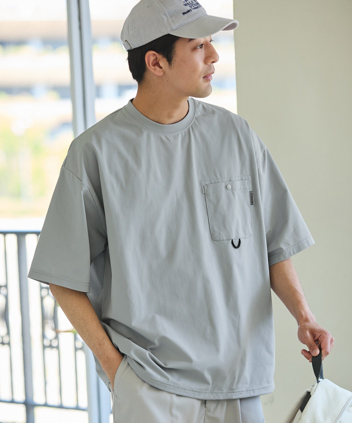 限量補貨!! THE CRAFT CREW PRODUCTS TECH FABRIC / 涼感速乾 抽繩下擺 口袋短袖T恤