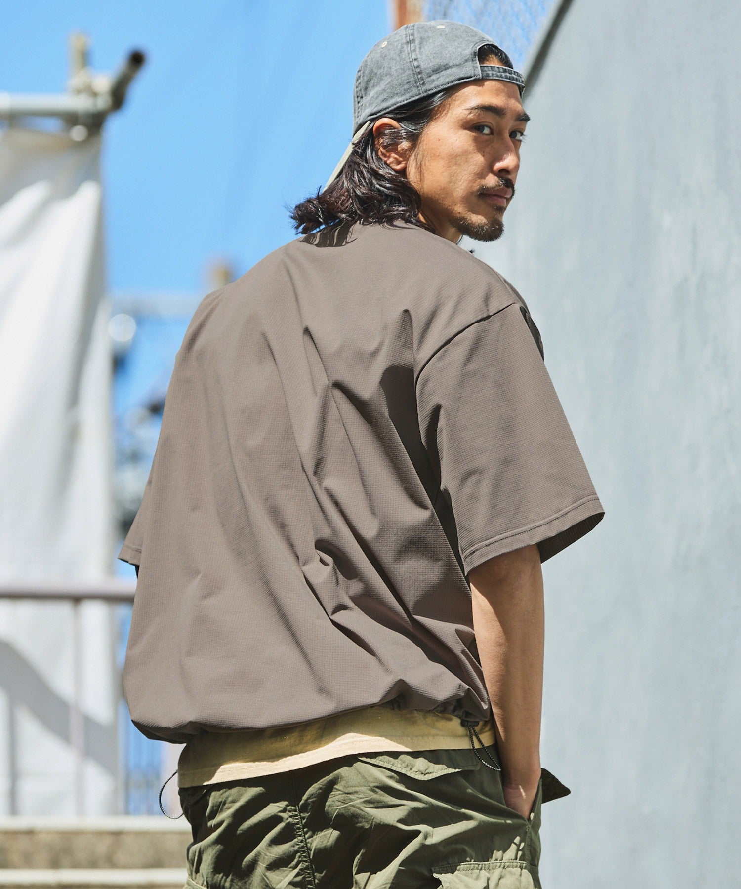 限量補貨!! THE CRAFT CREW PRODUCTS TECH FABRIC / 涼感速乾 抽繩下擺 口袋短袖T恤