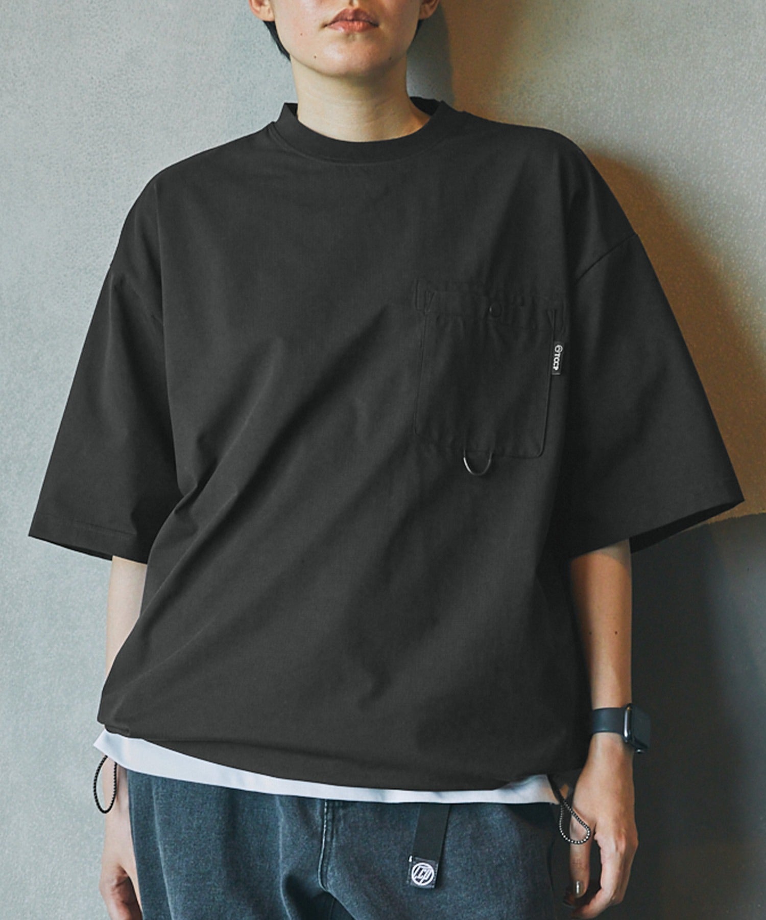 限量補貨!! THE CRAFT CREW PRODUCTS TECH FABRIC / 涼感速乾 抽繩下擺 口袋短袖T恤