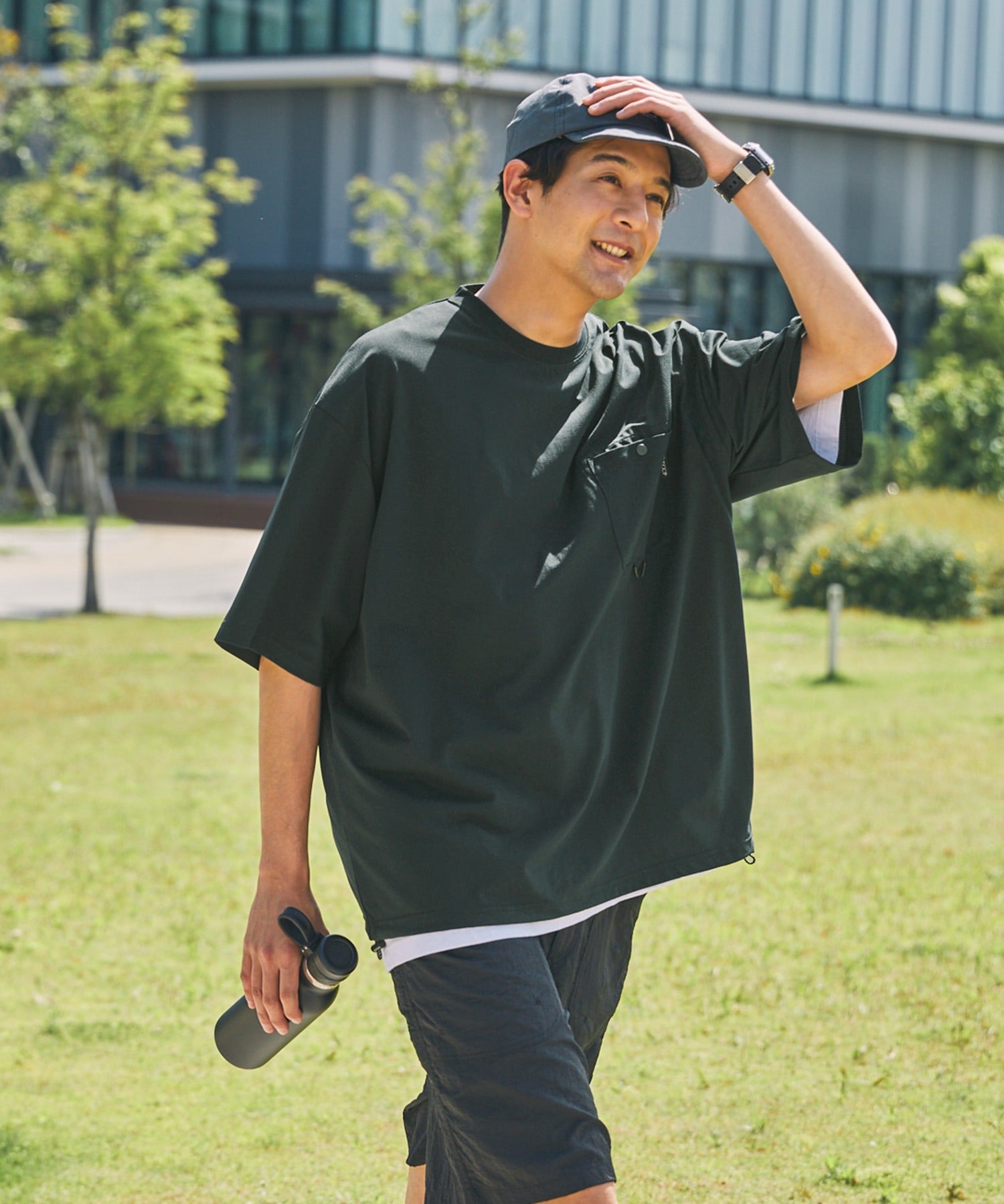 限量補貨!! THE CRAFT CREW PRODUCTS TECH FABRIC / 涼感速乾 抽繩下擺 口袋短袖T恤