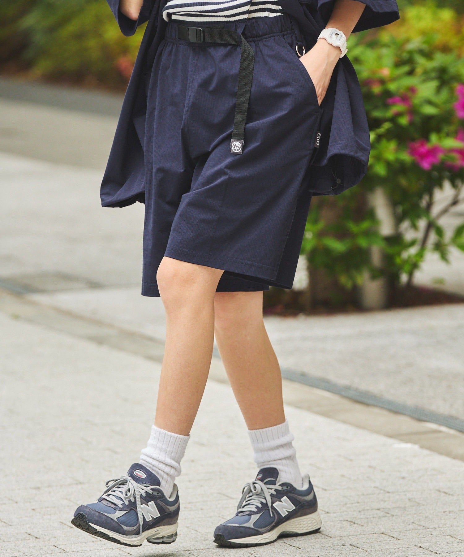 THE CRAFT CREW PRODUCTS / 高機能 涼感快乾 彈性 短褲(附調節式織帶)