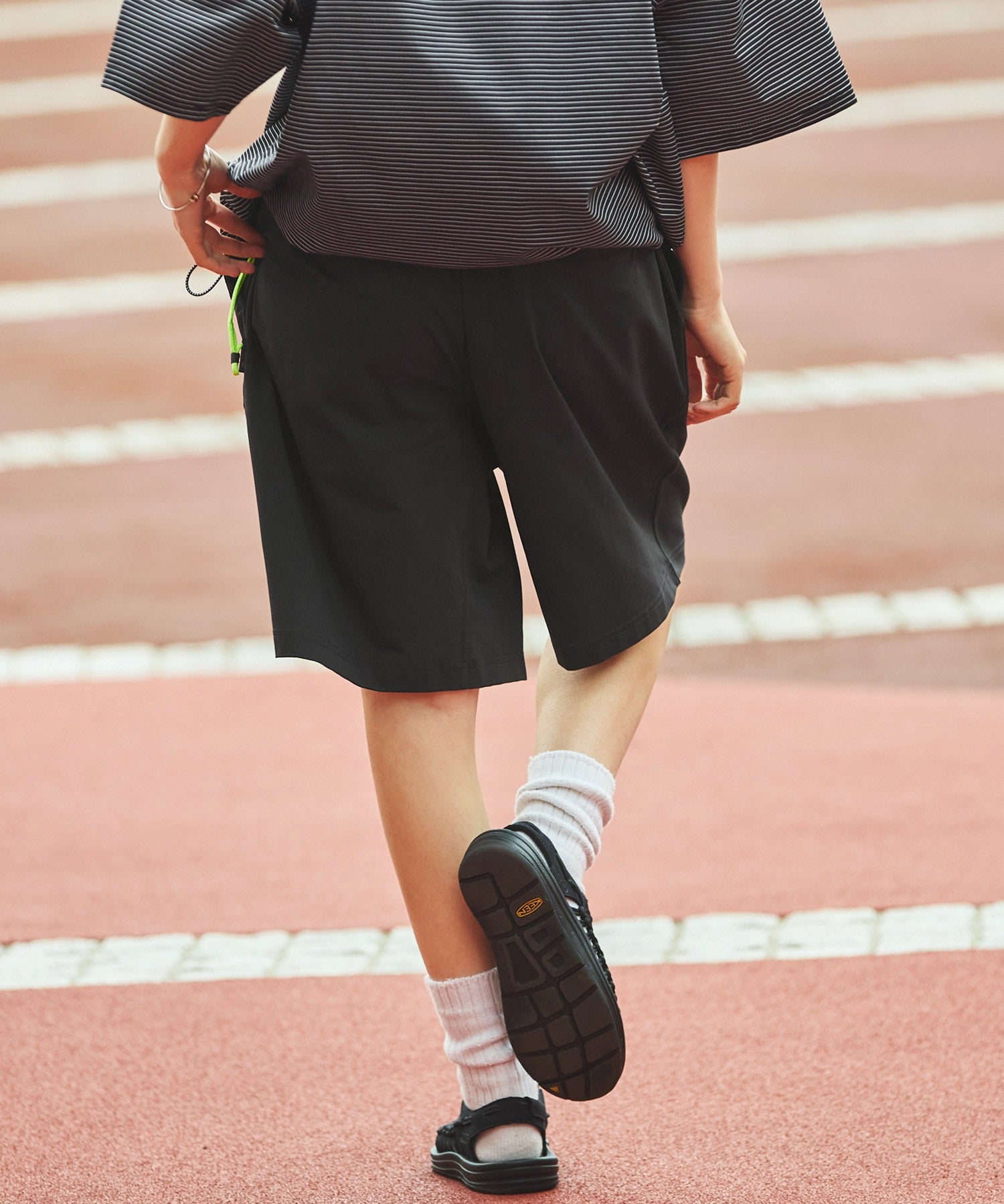 THE CRAFT CREW PRODUCTS / 高機能 涼感快乾 彈性 短褲(附調節式織帶)