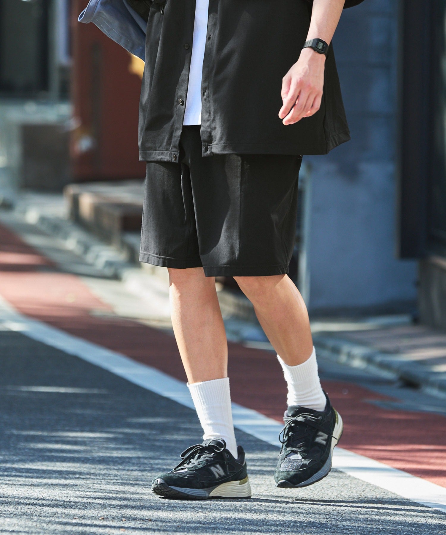 THE CRAFT CREW PRODUCTS / 高機能 涼感快乾 彈性 短褲(附調節式織帶)