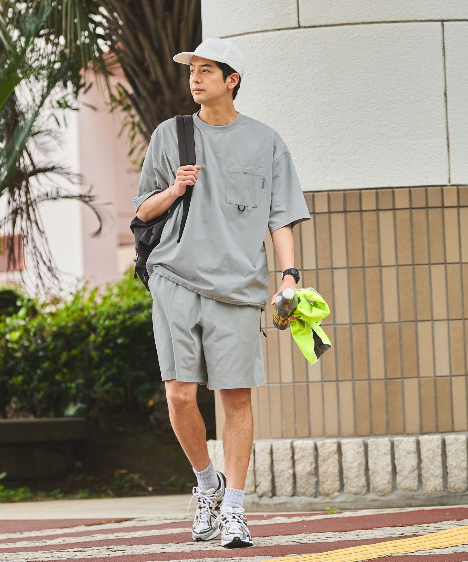 THE CRAFT CREW PRODUCTS / 高機能 涼感快乾 彈性 短褲(附調節式織帶)