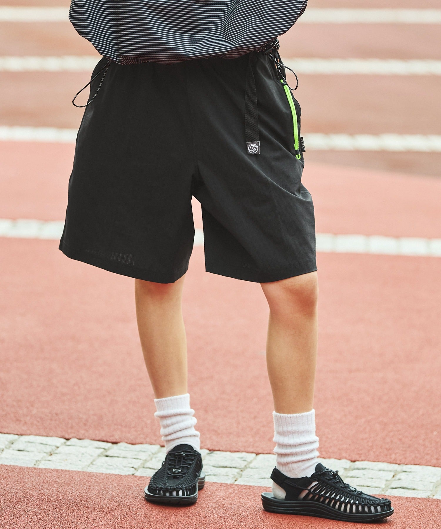 THE CRAFT CREW PRODUCTS / 高機能 涼感快乾 彈性 短褲(附調節式織帶)