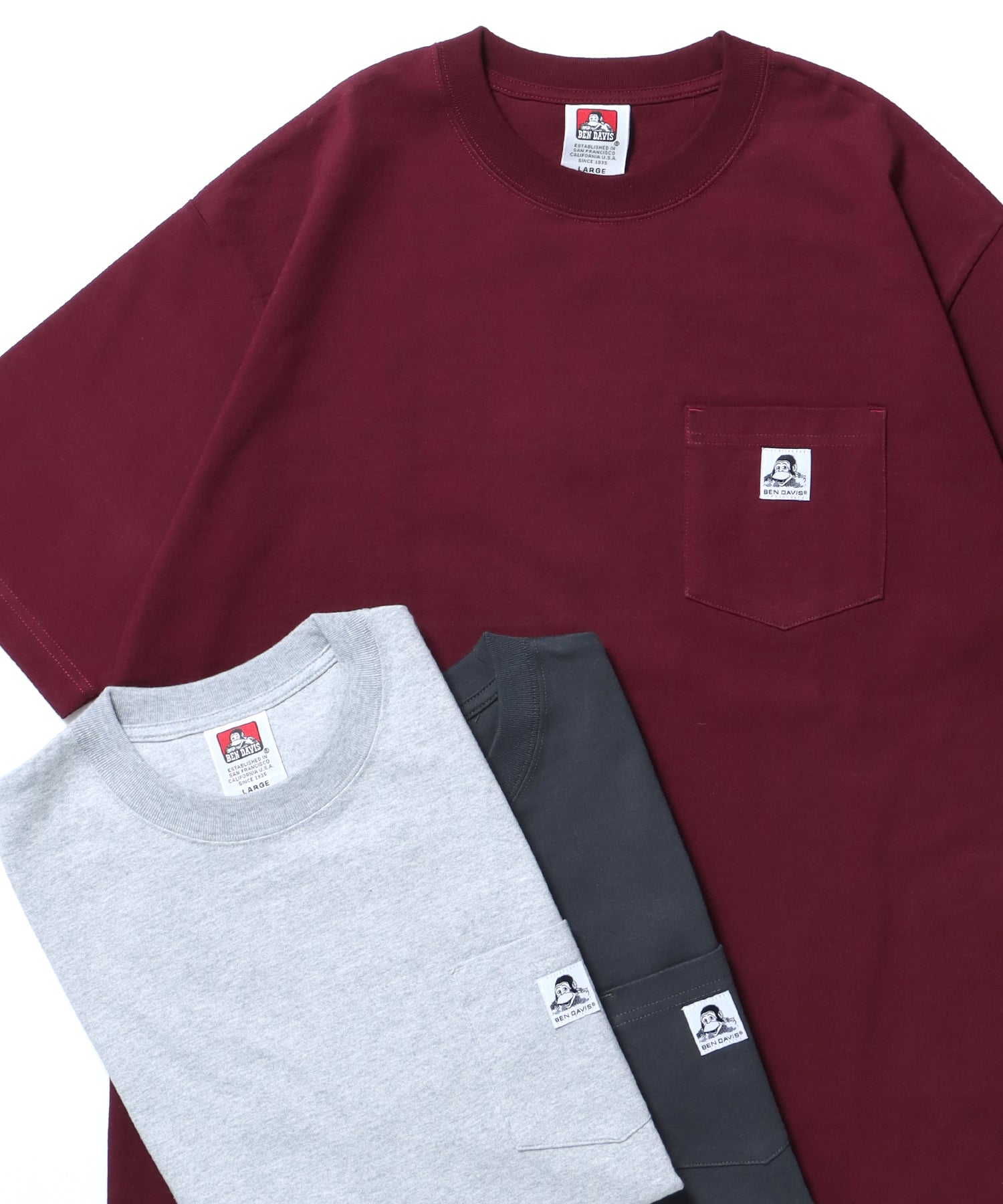 BEN DAVIS WHITE LABEL BIG POCKET TEE / 白標 口袋 短袖T恤