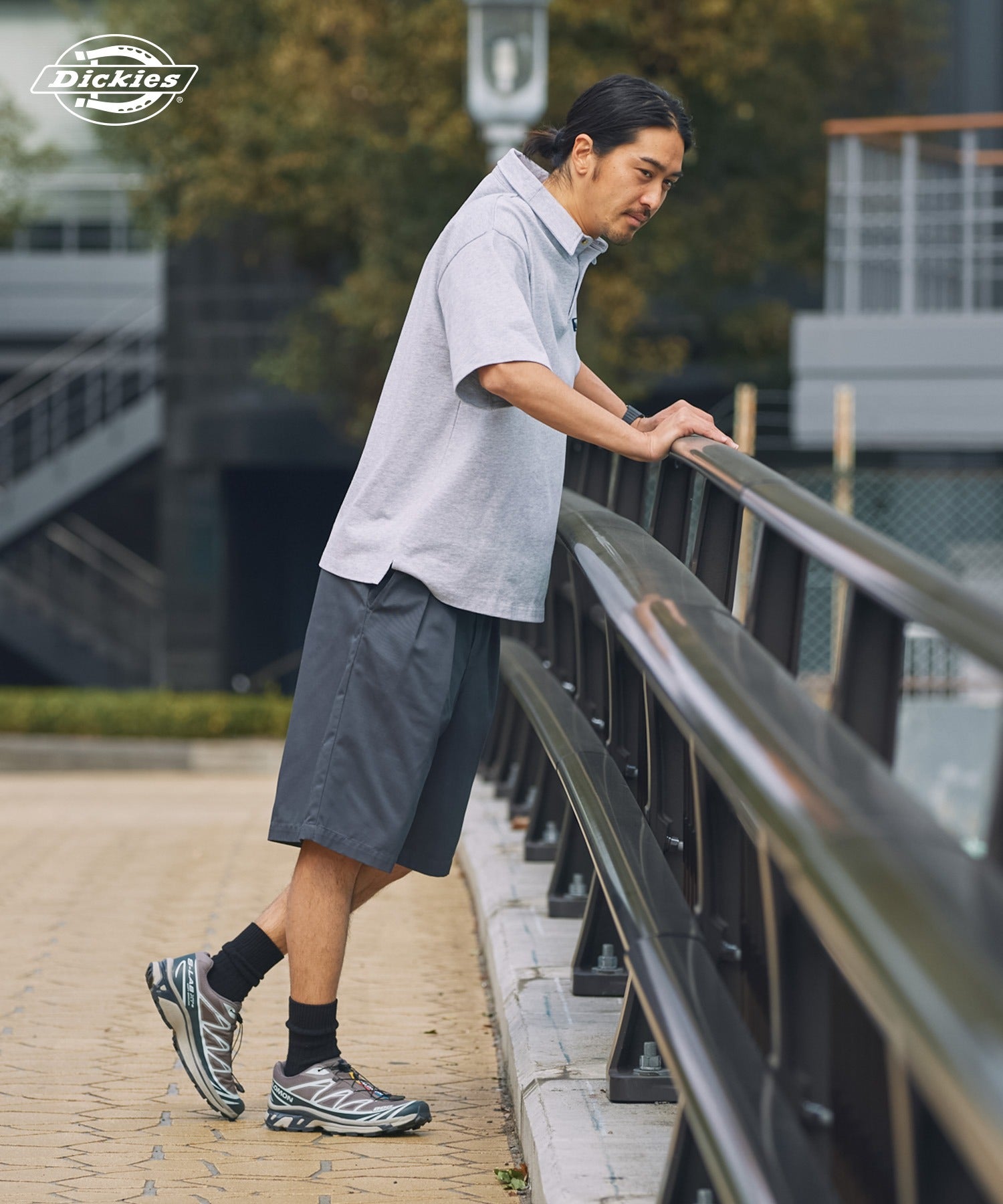 DICKIES / 別注 TC 斜紋雙摺寬版短褲