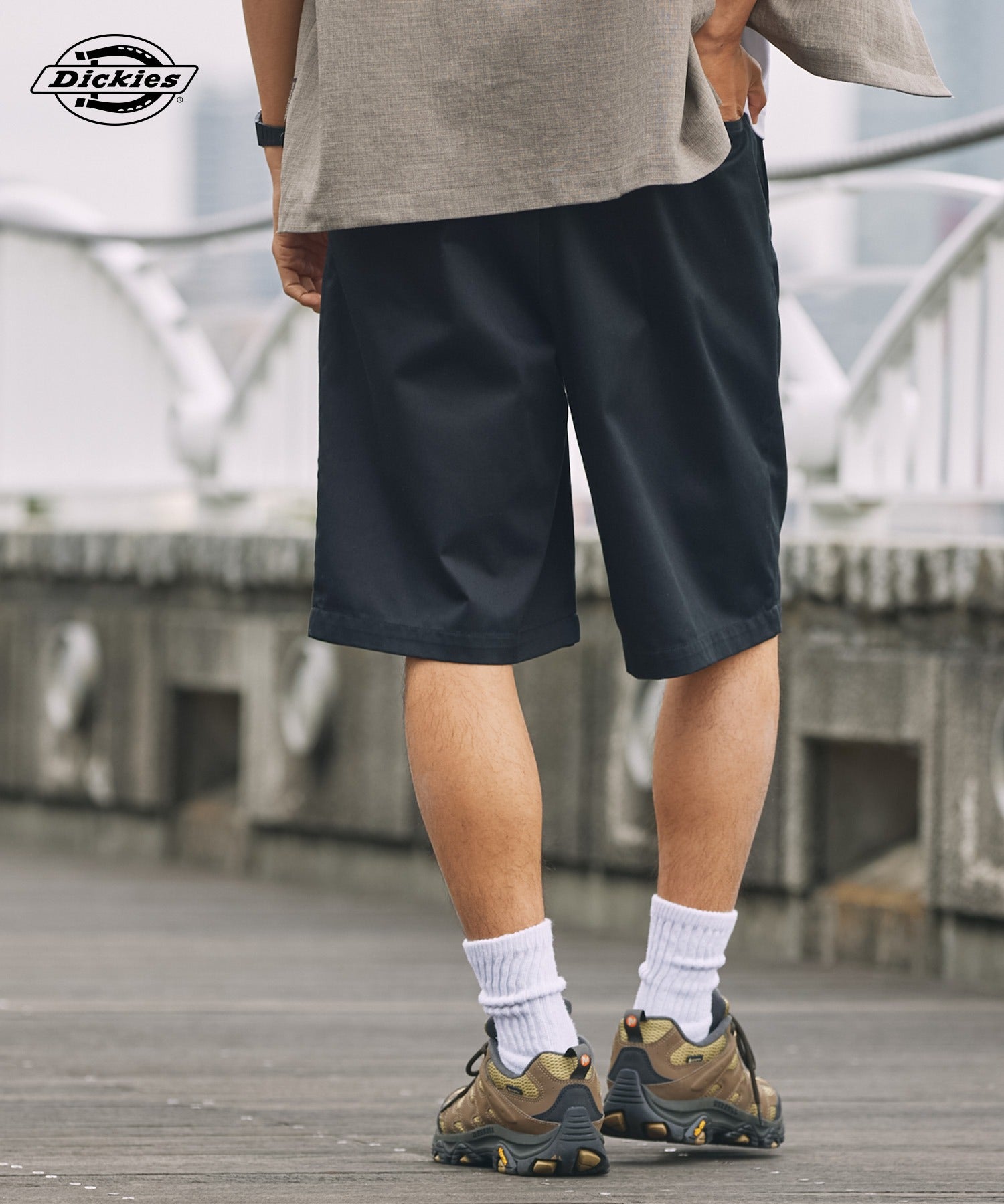 DICKIES / 別注 TC 斜紋雙摺寬版短褲