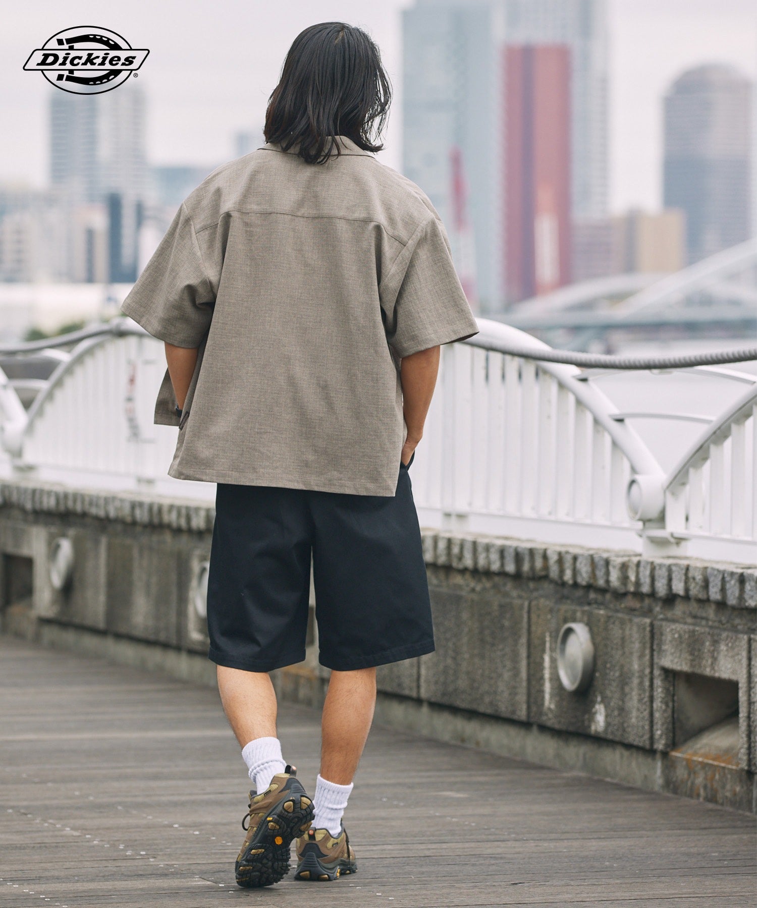 DICKIES / 別注 TC 斜紋雙摺寬版短褲