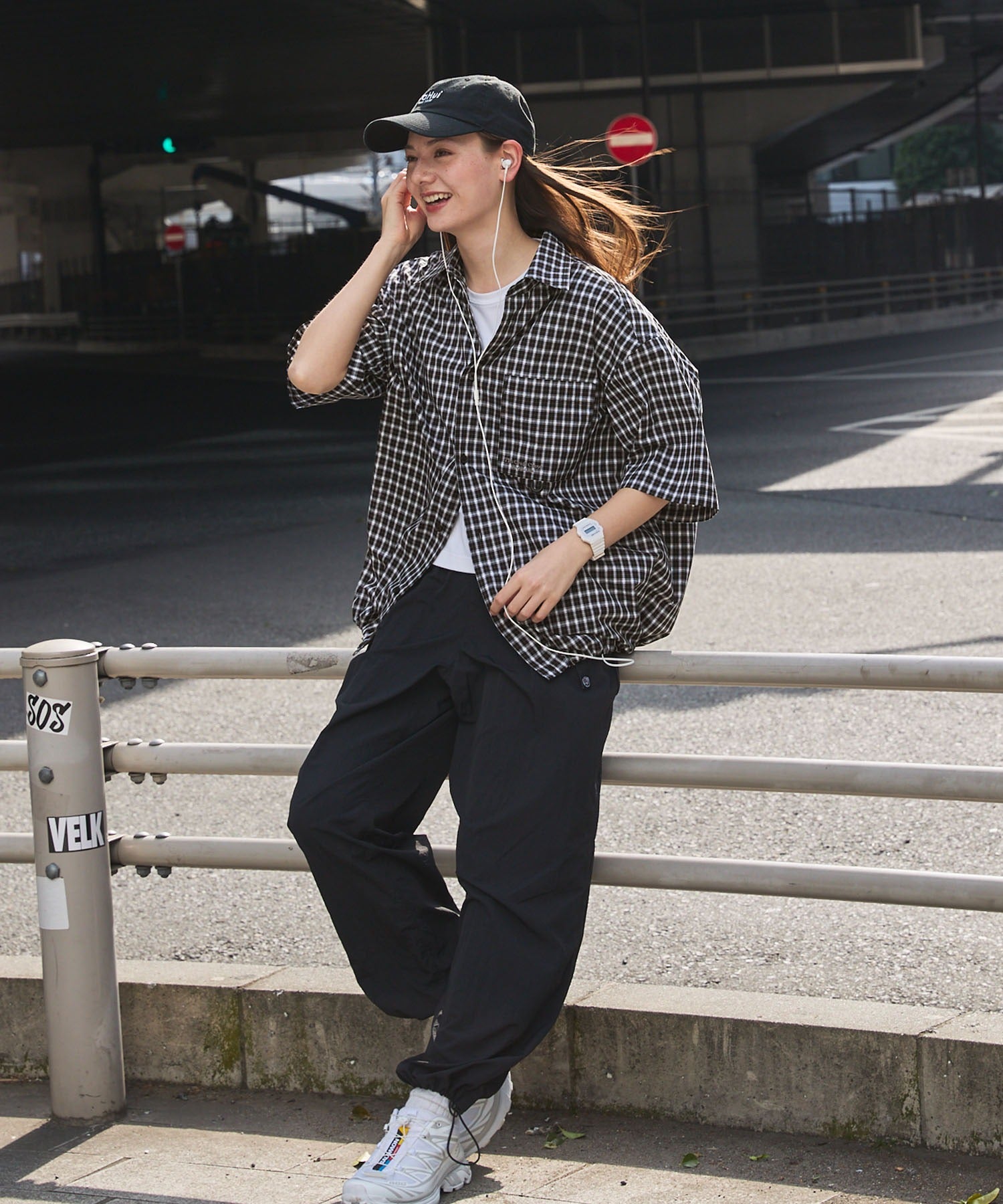 THE CRAFT CREW PRODUCTS / 格紋 泡泡紗 抽繩 短襯衫