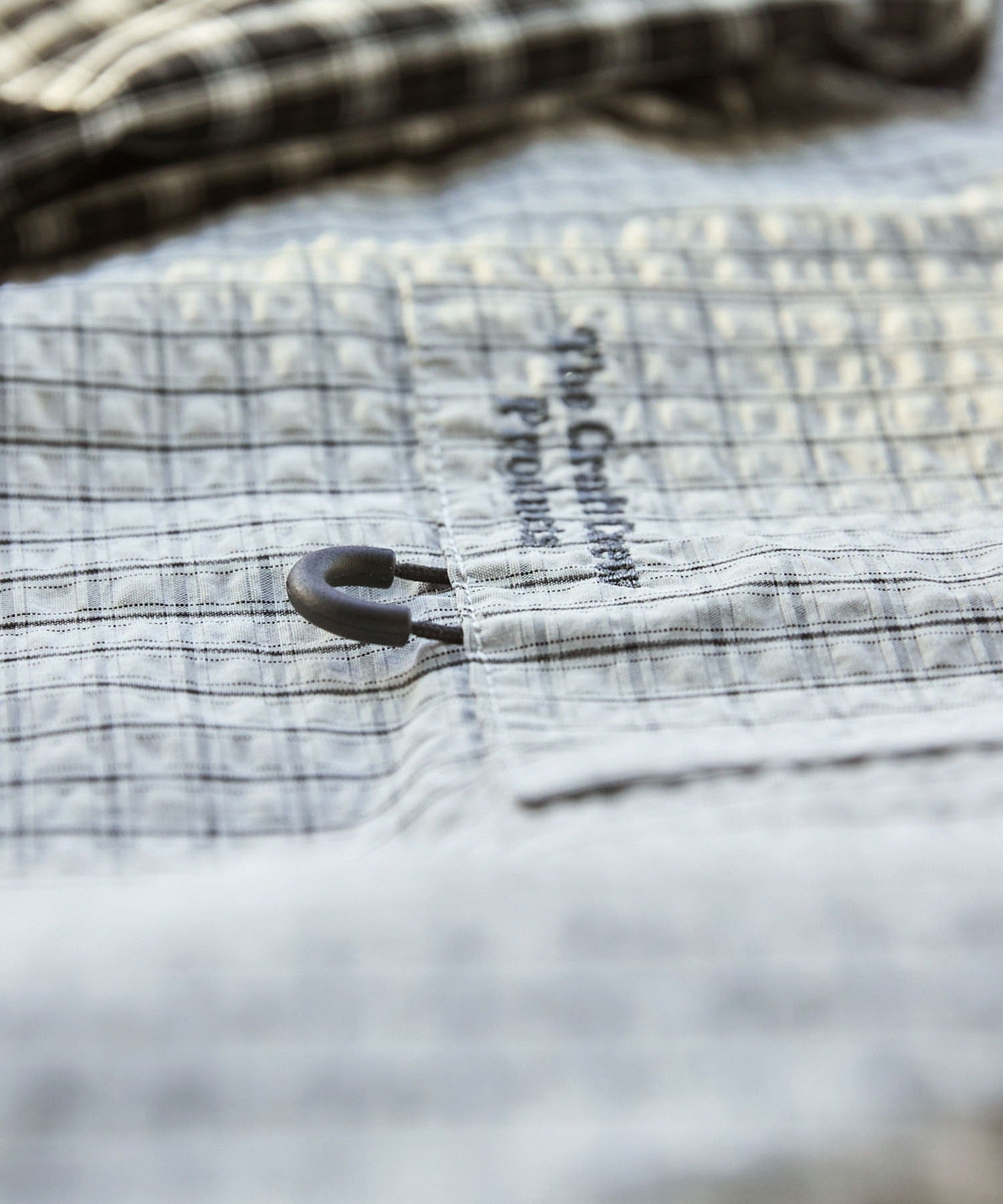 THE CRAFT CREW PRODUCTS / 格紋 泡泡紗 抽繩 短襯衫