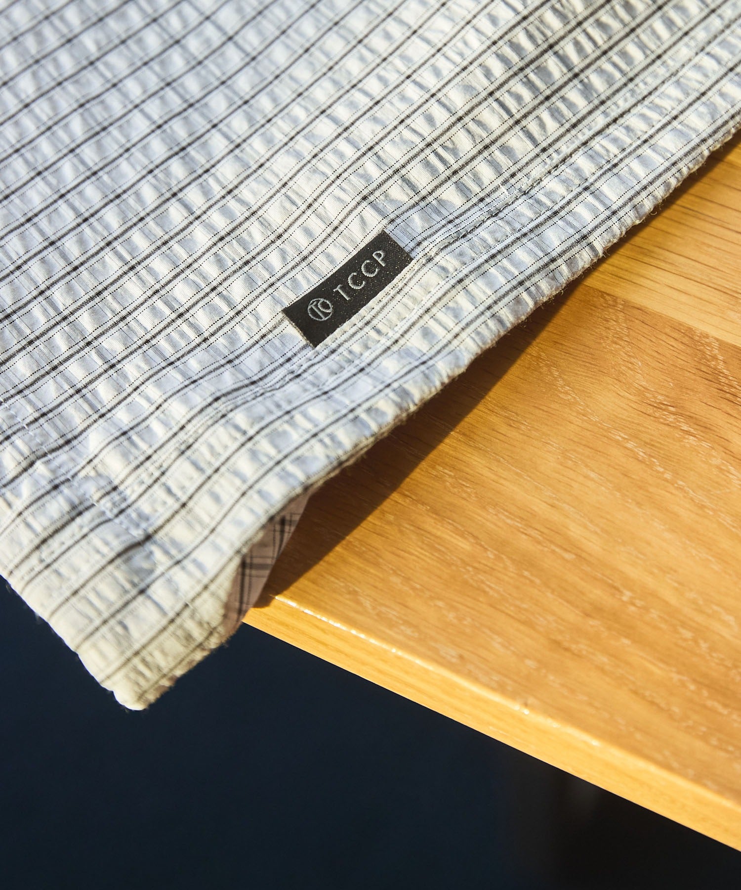 THE CRAFT CREW PRODUCTS / 格紋 泡泡紗 抽繩 短襯衫