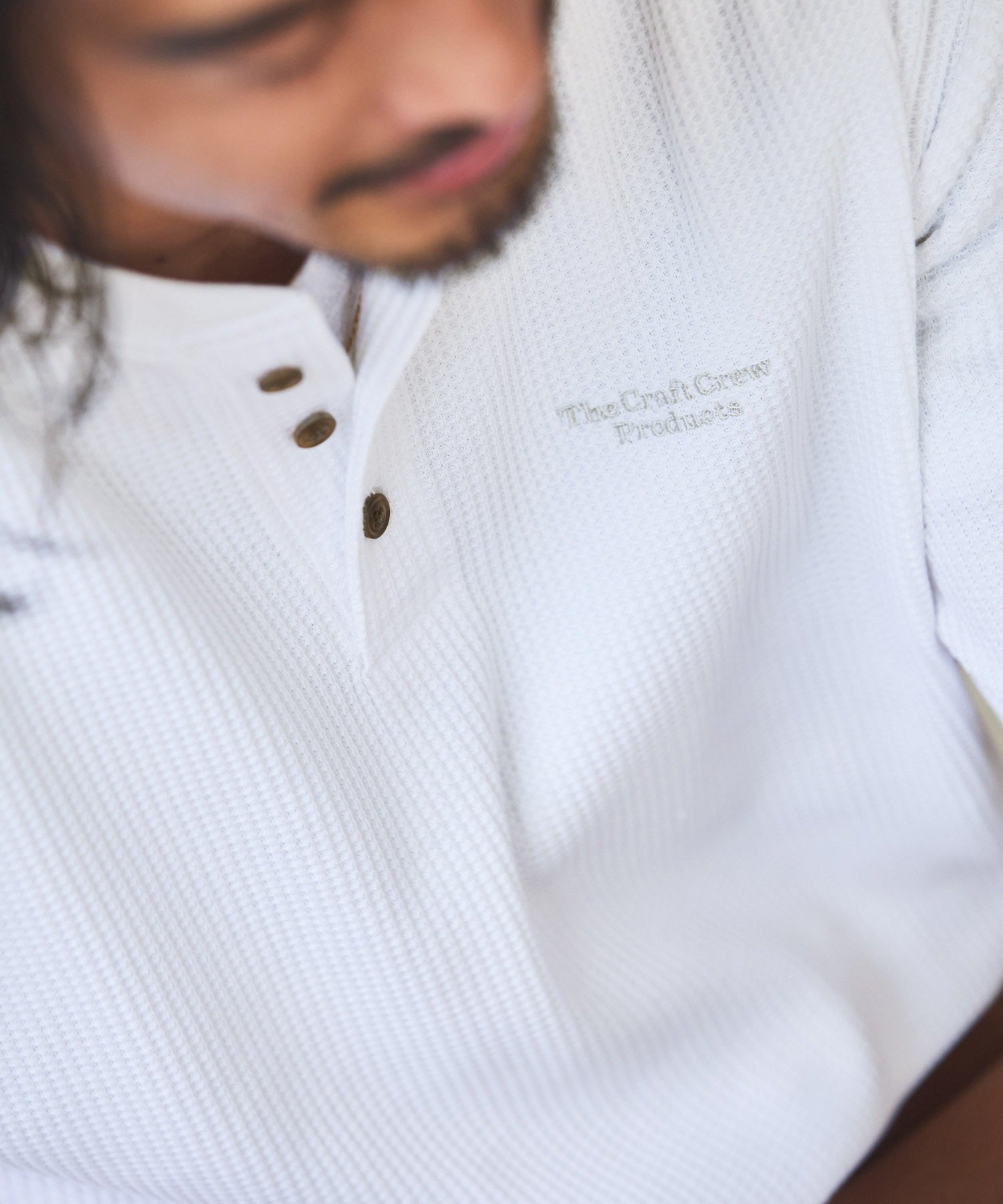 THE CRAFT CREW PRODUCTS / 網眼 抗菌防臭 亨利領短袖T恤