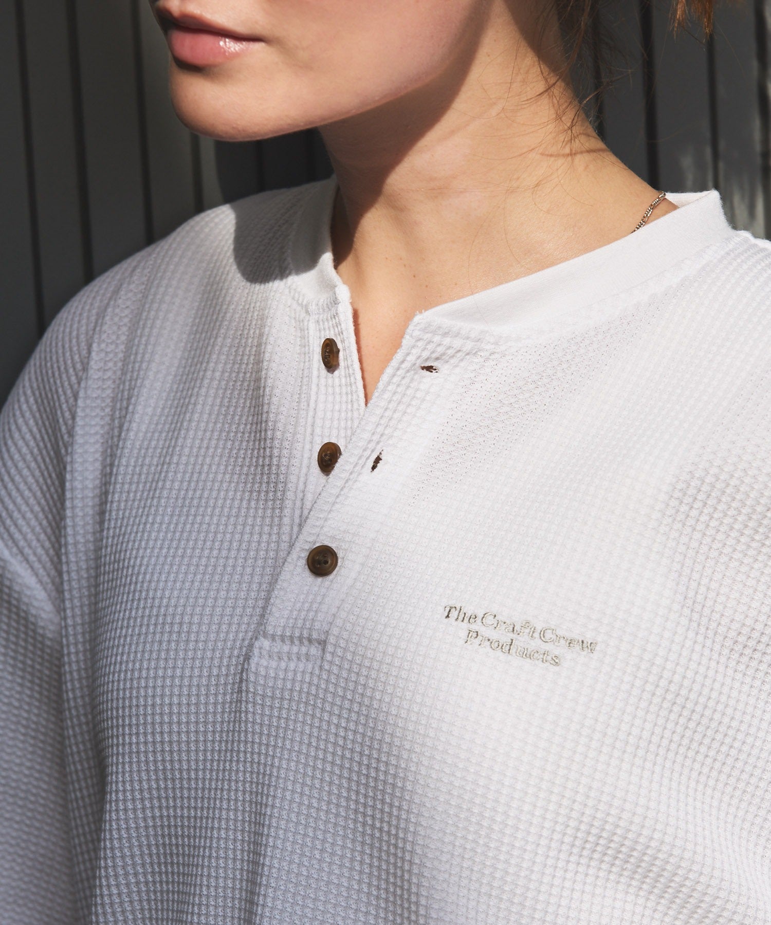 THE CRAFT CREW PRODUCTS / 網眼 抗菌防臭 亨利領短袖T恤