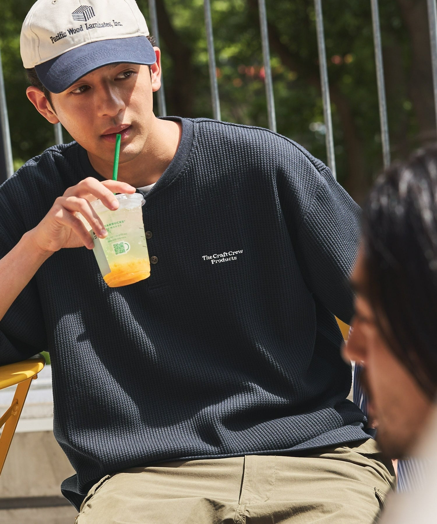 THE CRAFT CREW PRODUCTS / 網眼 抗菌防臭 亨利領短袖T恤