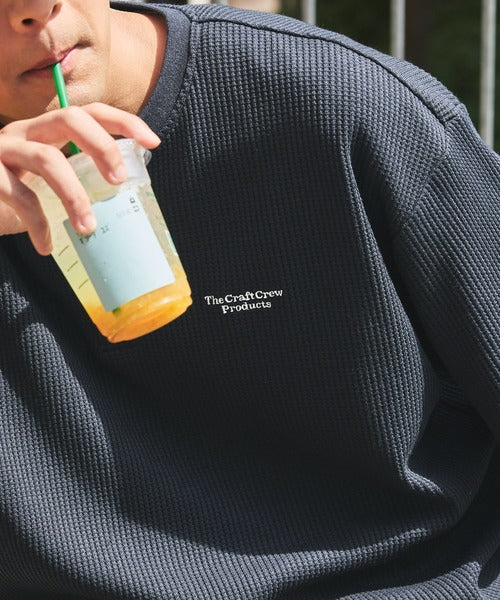 THE CRAFT CREW PRODUCTS / 網眼 抗菌防臭 亨利領短袖T恤