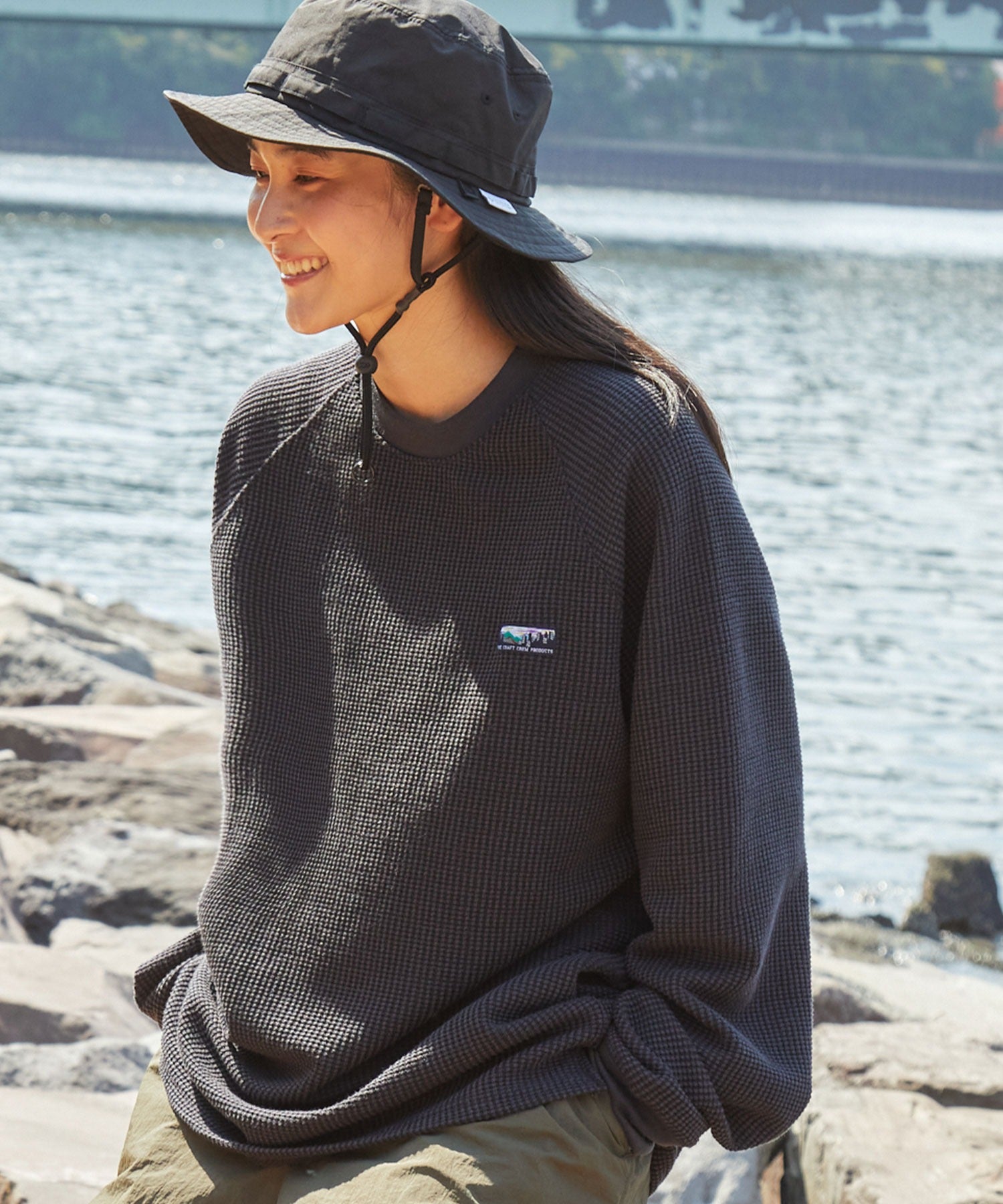 THE CRAFT CREW PRODUCTS / 抗菌 重磅立體織紋 長袖T恤