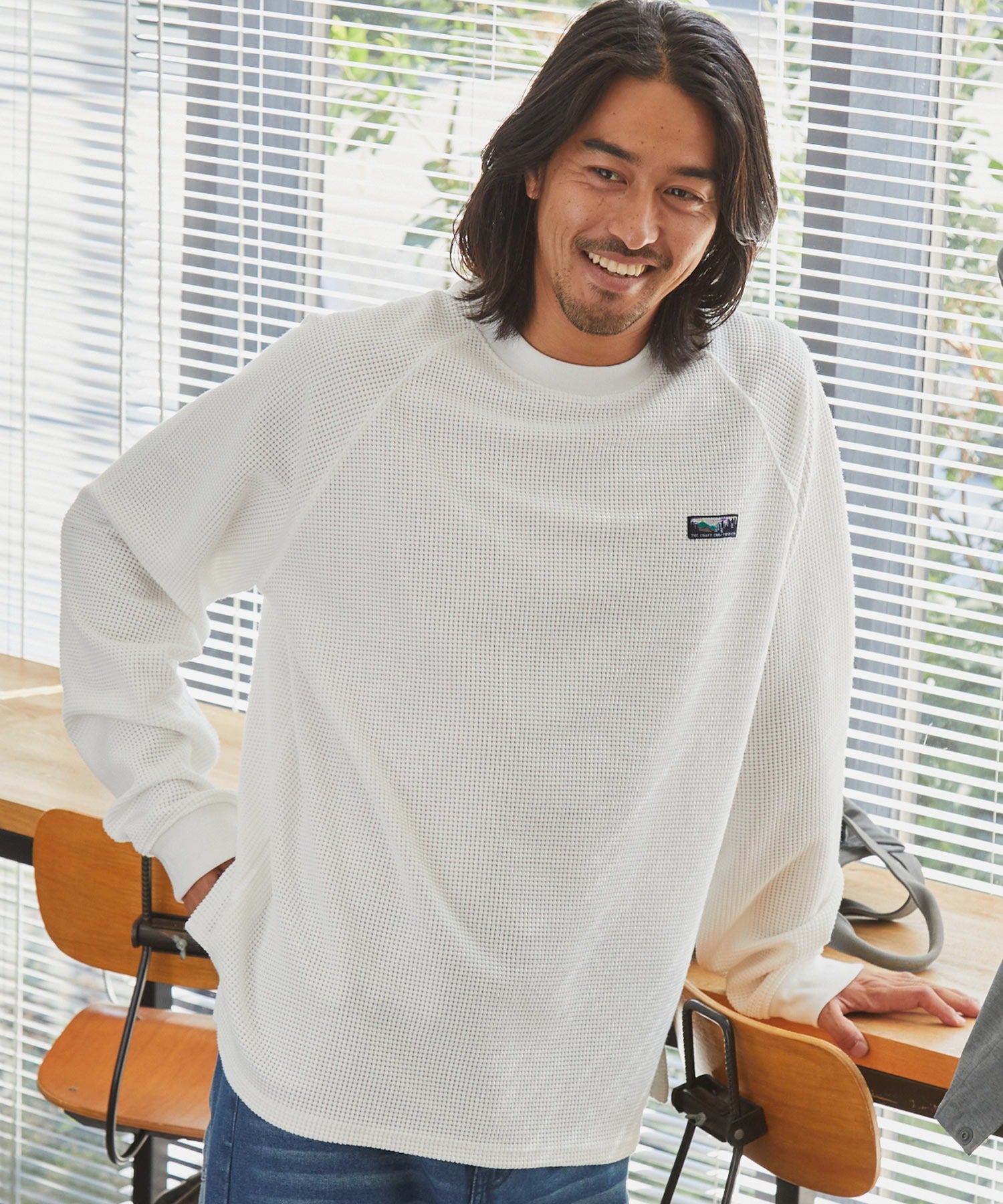 THE CRAFT CREW PRODUCTS / 抗菌 重磅立體織紋 長袖T恤