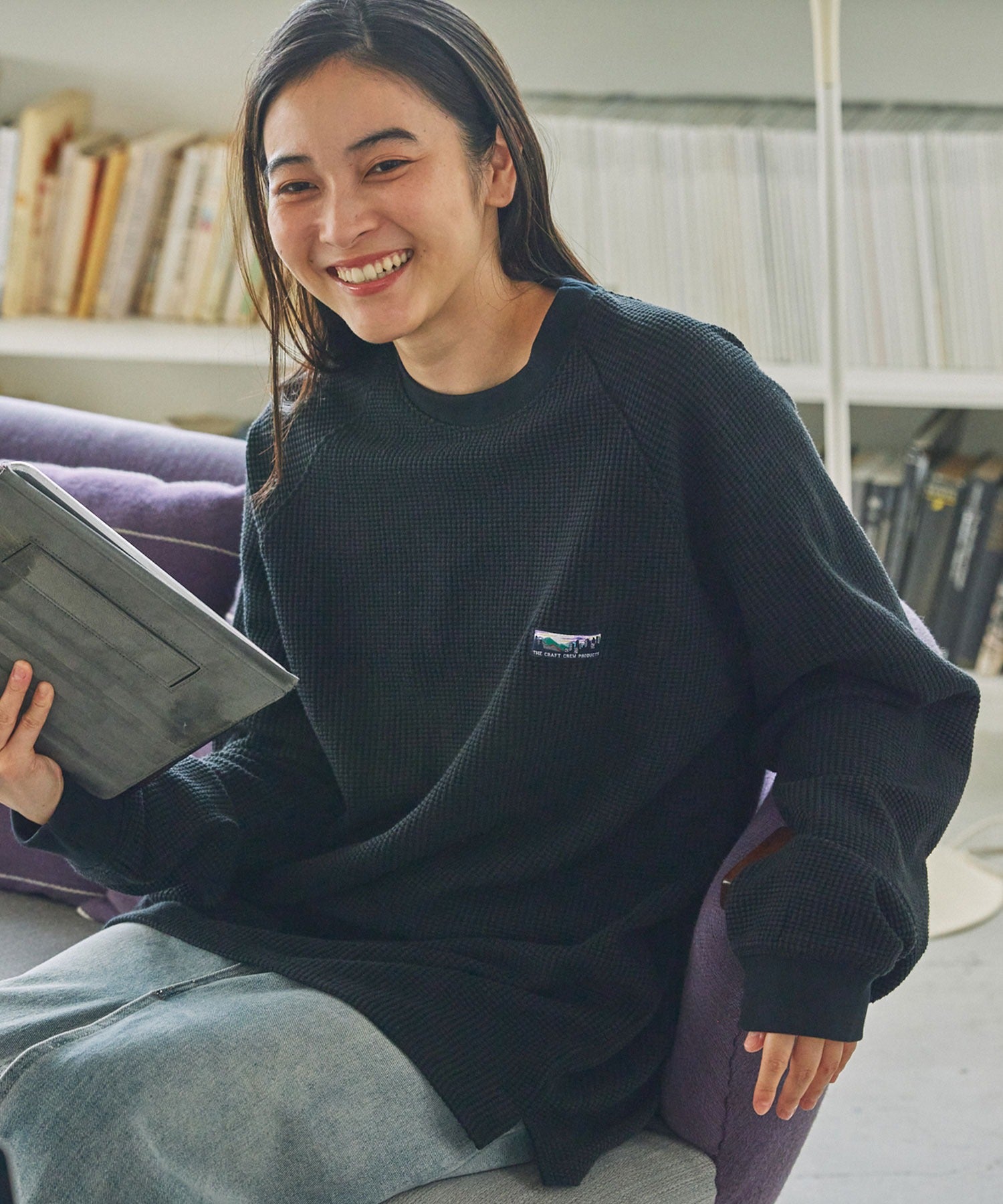 THE CRAFT CREW PRODUCTS / 抗菌 重磅立體織紋 長袖T恤