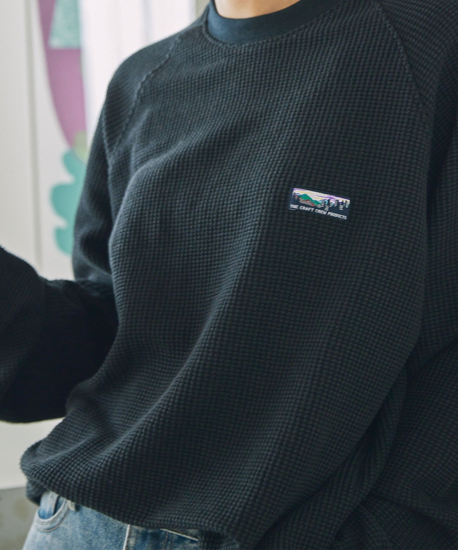 THE CRAFT CREW PRODUCTS / 抗菌 重磅立體織紋 長袖T恤