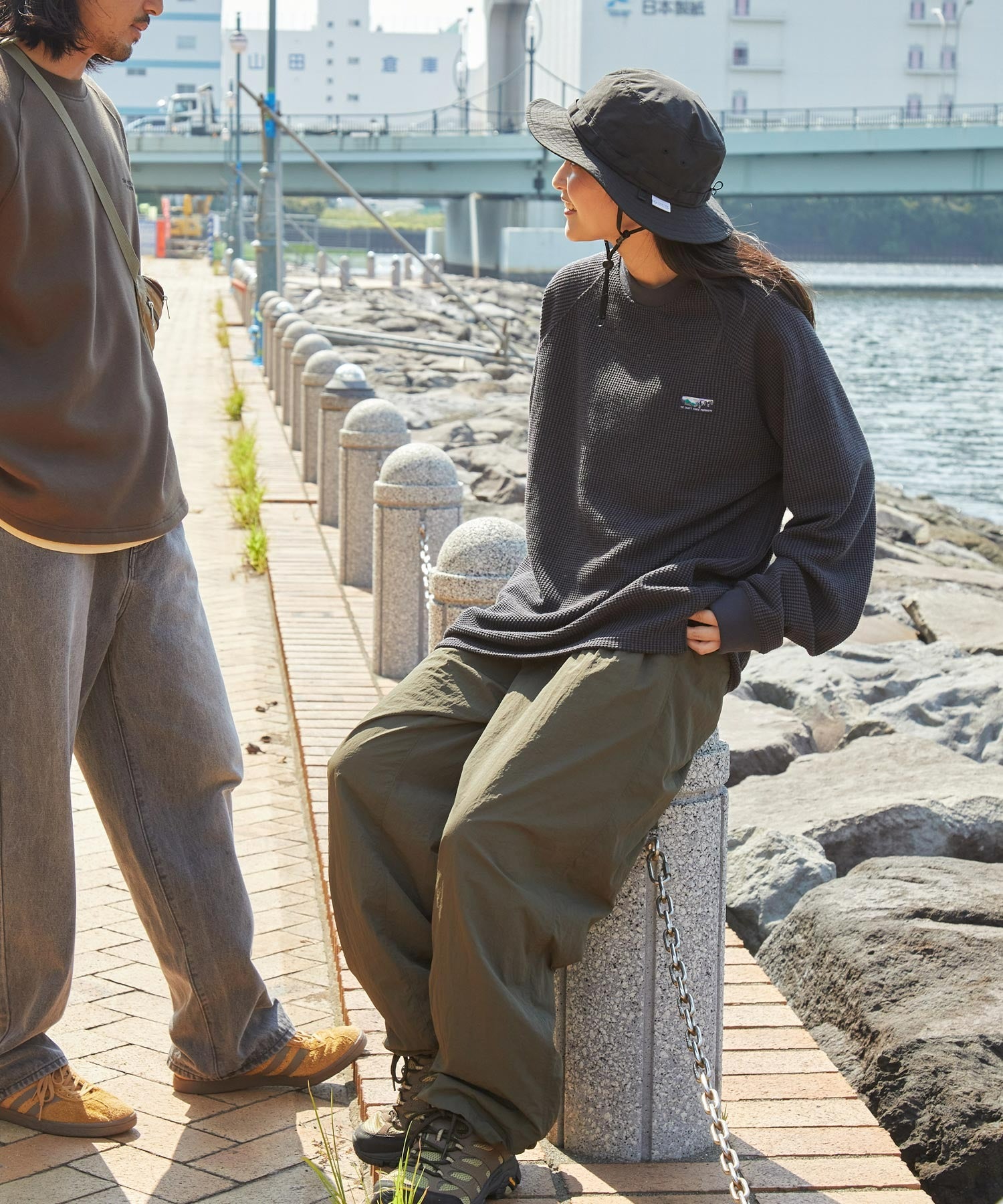 THE CRAFT CREW PRODUCTS / 抗菌 重磅立體織紋 長袖T恤