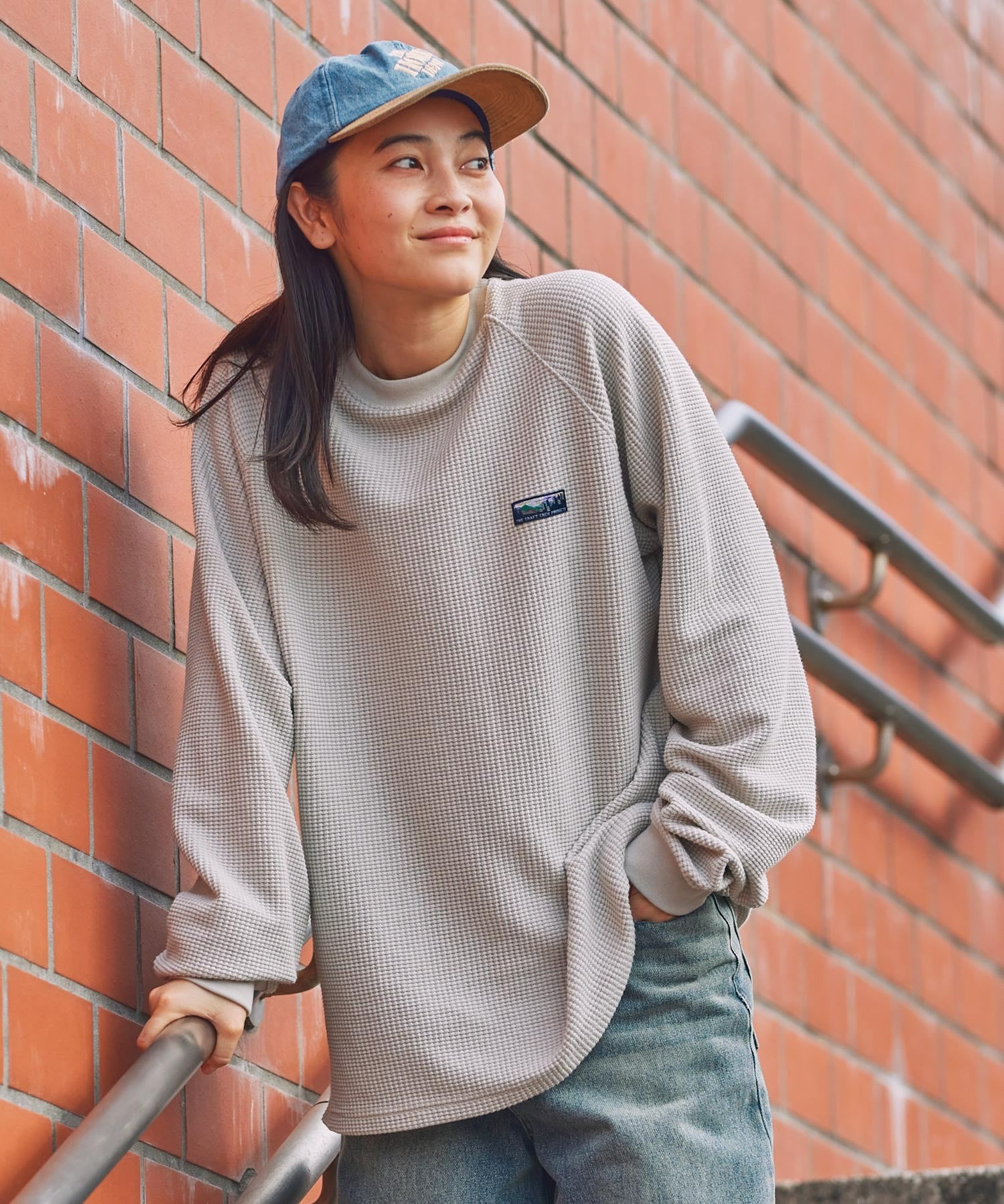 THE CRAFT CREW PRODUCTS / 抗菌 重磅立體織紋 長袖T恤