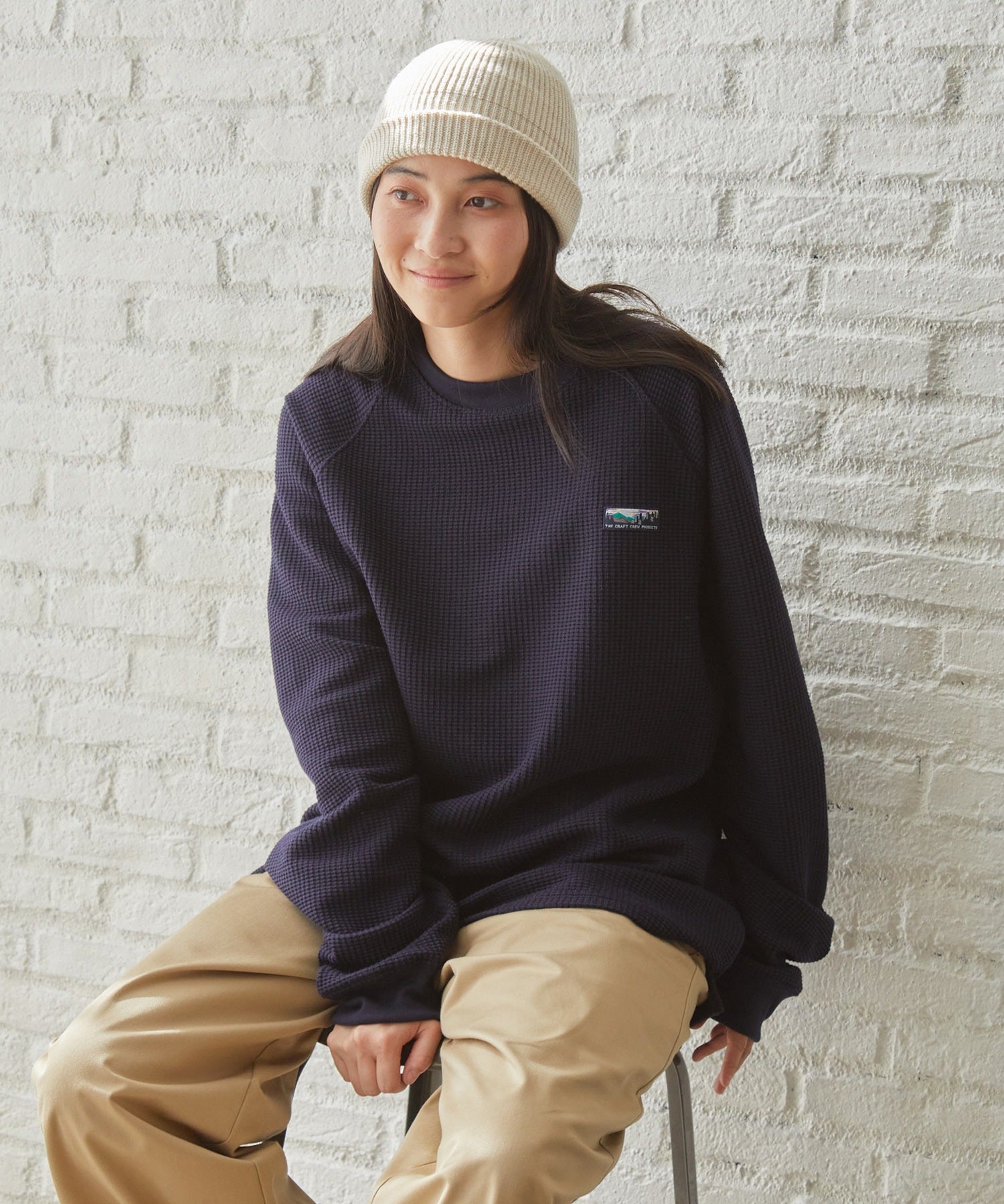 THE CRAFT CREW PRODUCTS / 抗菌 重磅立體織紋 長袖T恤