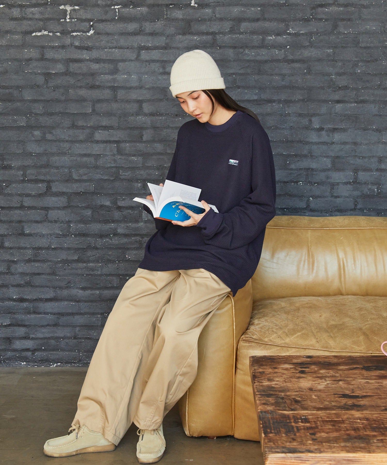 THE CRAFT CREW PRODUCTS / 抗菌 重磅立體織紋 長袖T恤