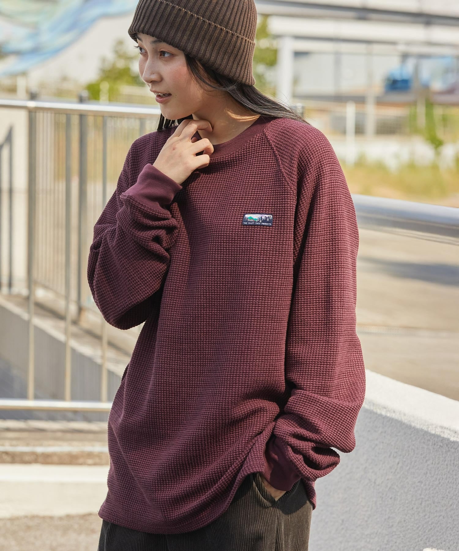 THE CRAFT CREW PRODUCTS / 抗菌 重磅立體織紋 長袖T恤