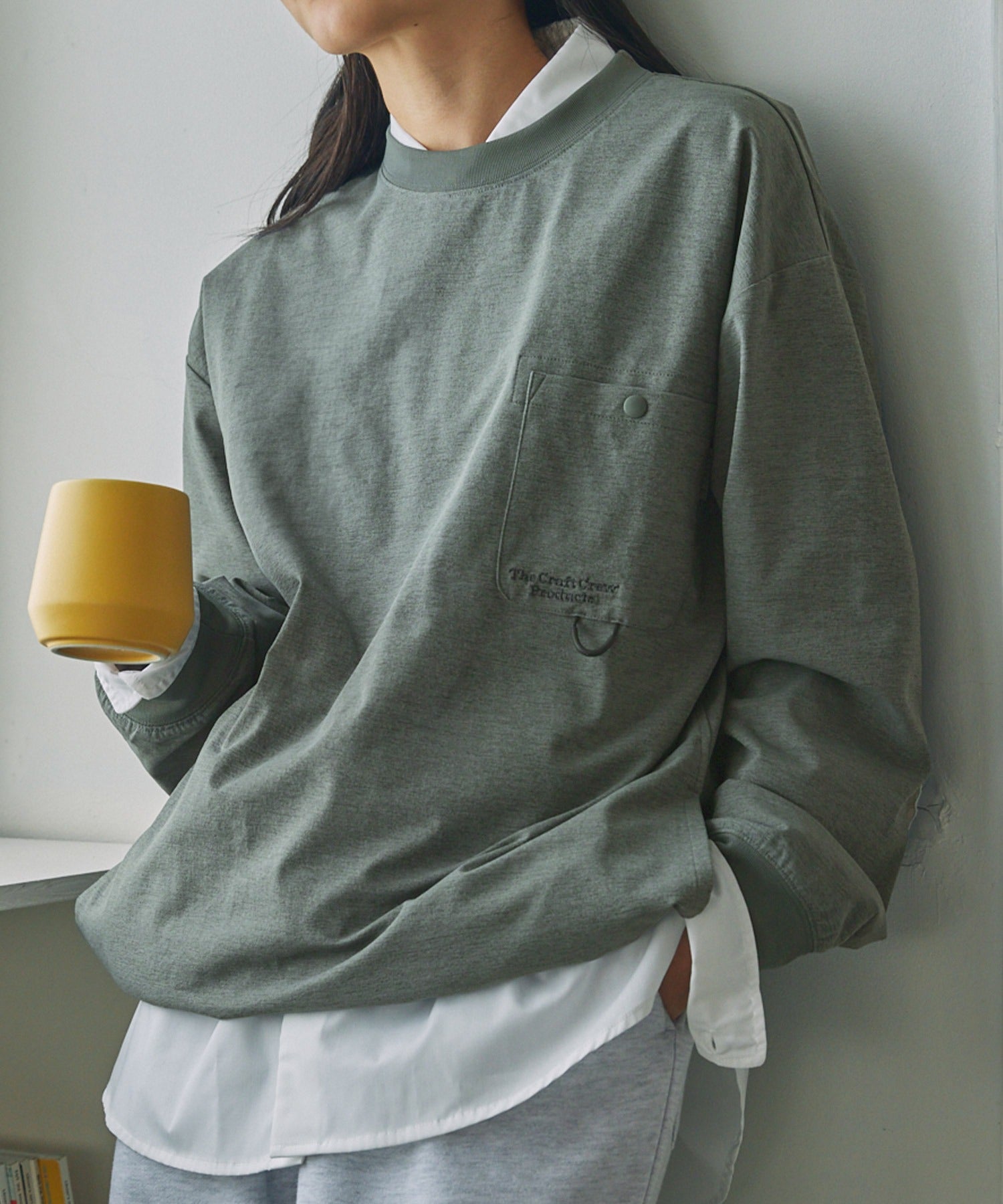 THE CRAFT CREW PRODUCTS  / 抗UV吸濕速乾抽繩機能 長袖T恤