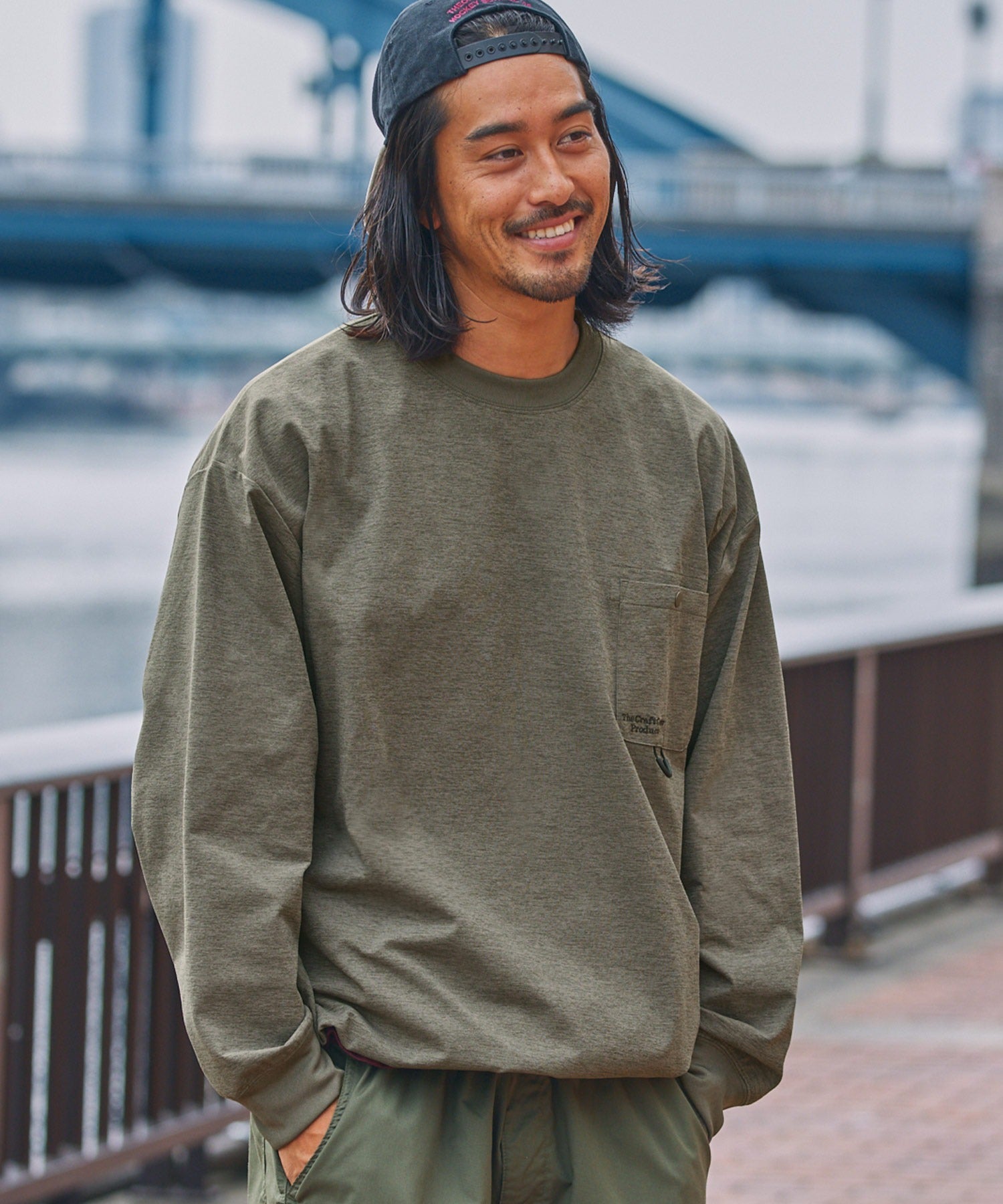 THE CRAFT CREW PRODUCTS  / 抗UV吸濕速乾抽繩機能 長袖T恤