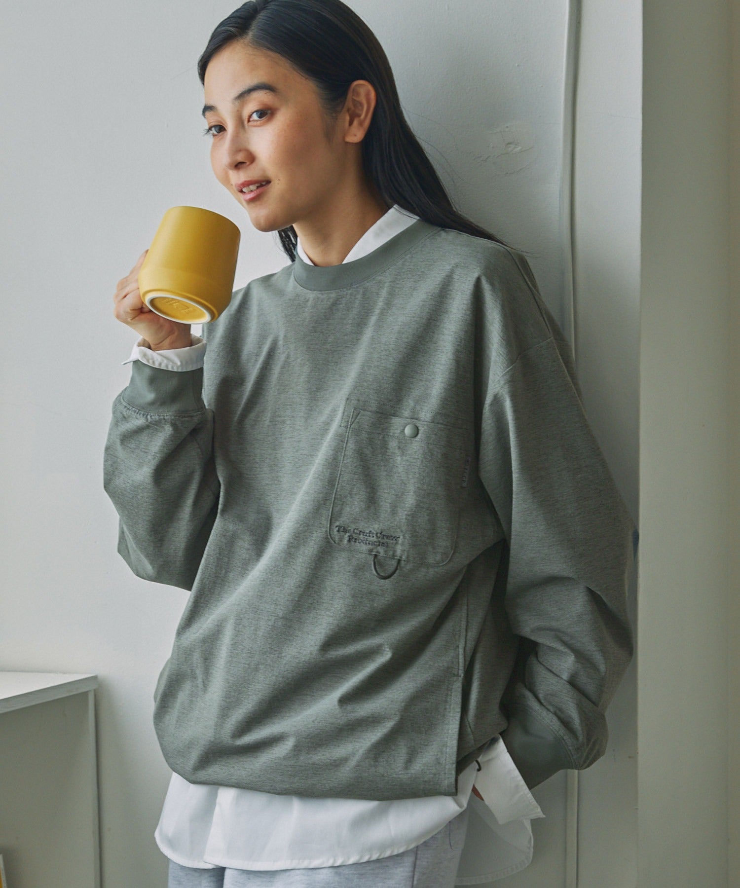 THE CRAFT CREW PRODUCTS  / 抗UV吸濕速乾抽繩機能 長袖T恤