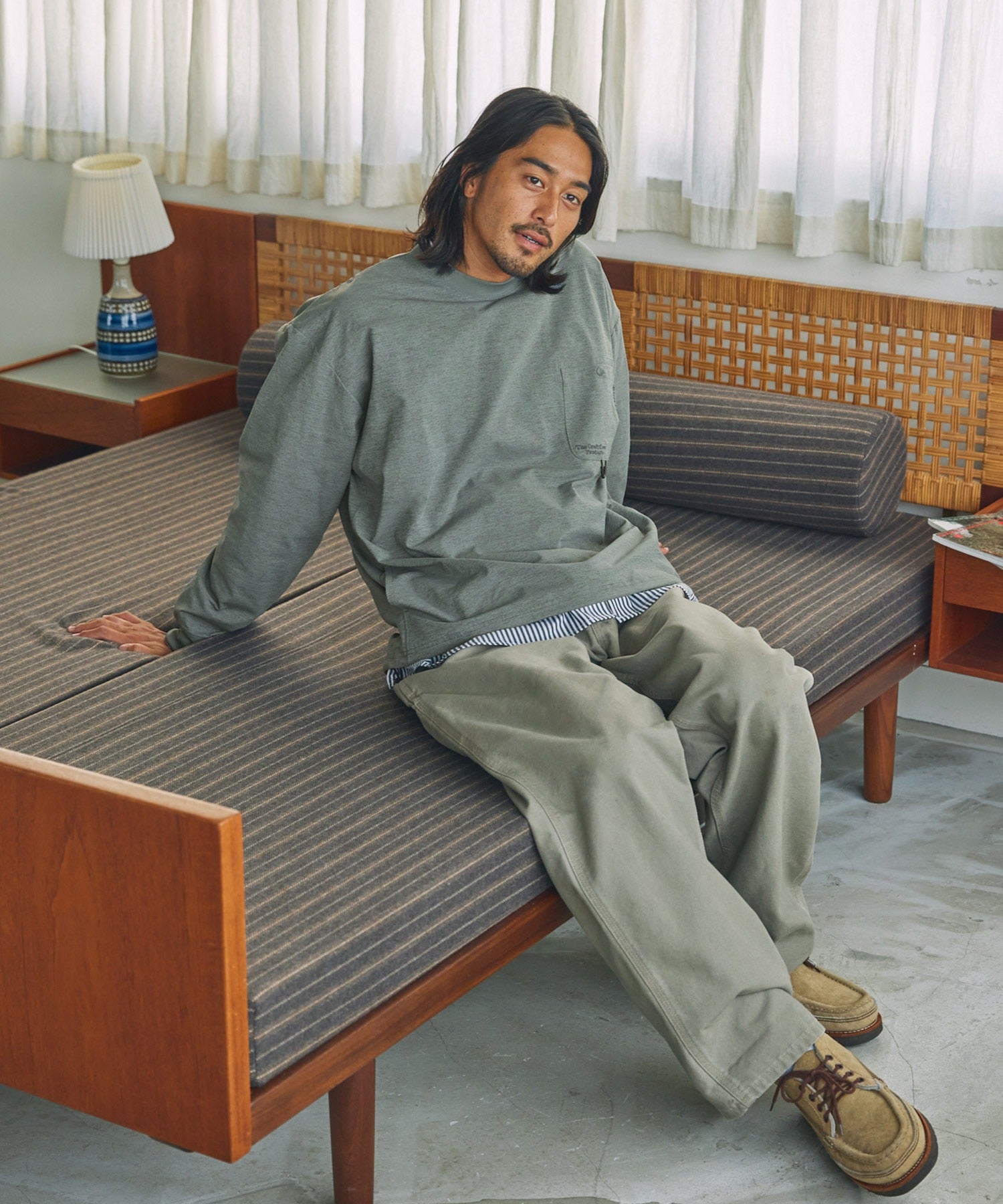 THE CRAFT CREW PRODUCTS  / 抗UV吸濕速乾抽繩機能 長袖T恤