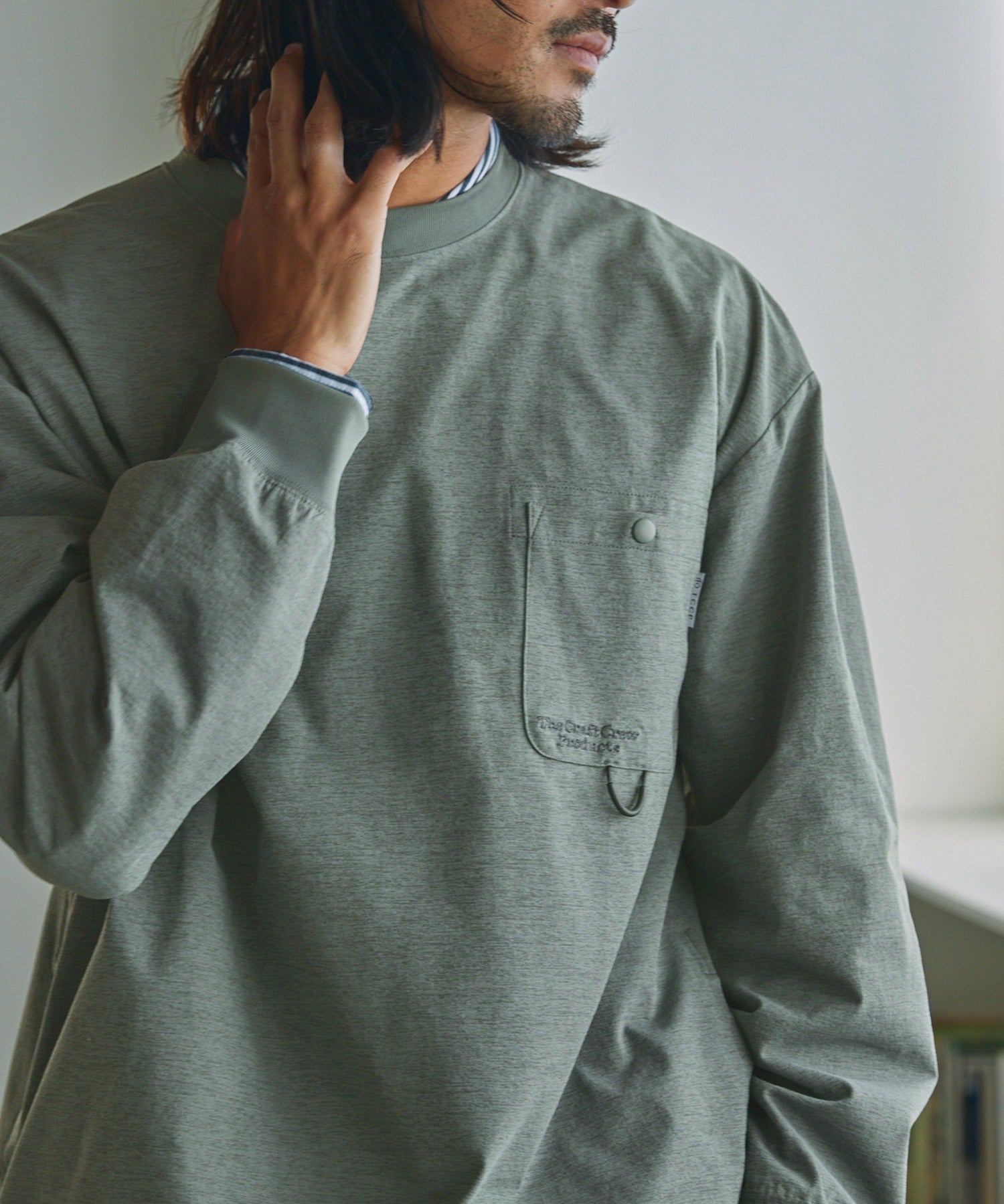 THE CRAFT CREW PRODUCTS  / 抗UV吸濕速乾抽繩機能 長袖T恤