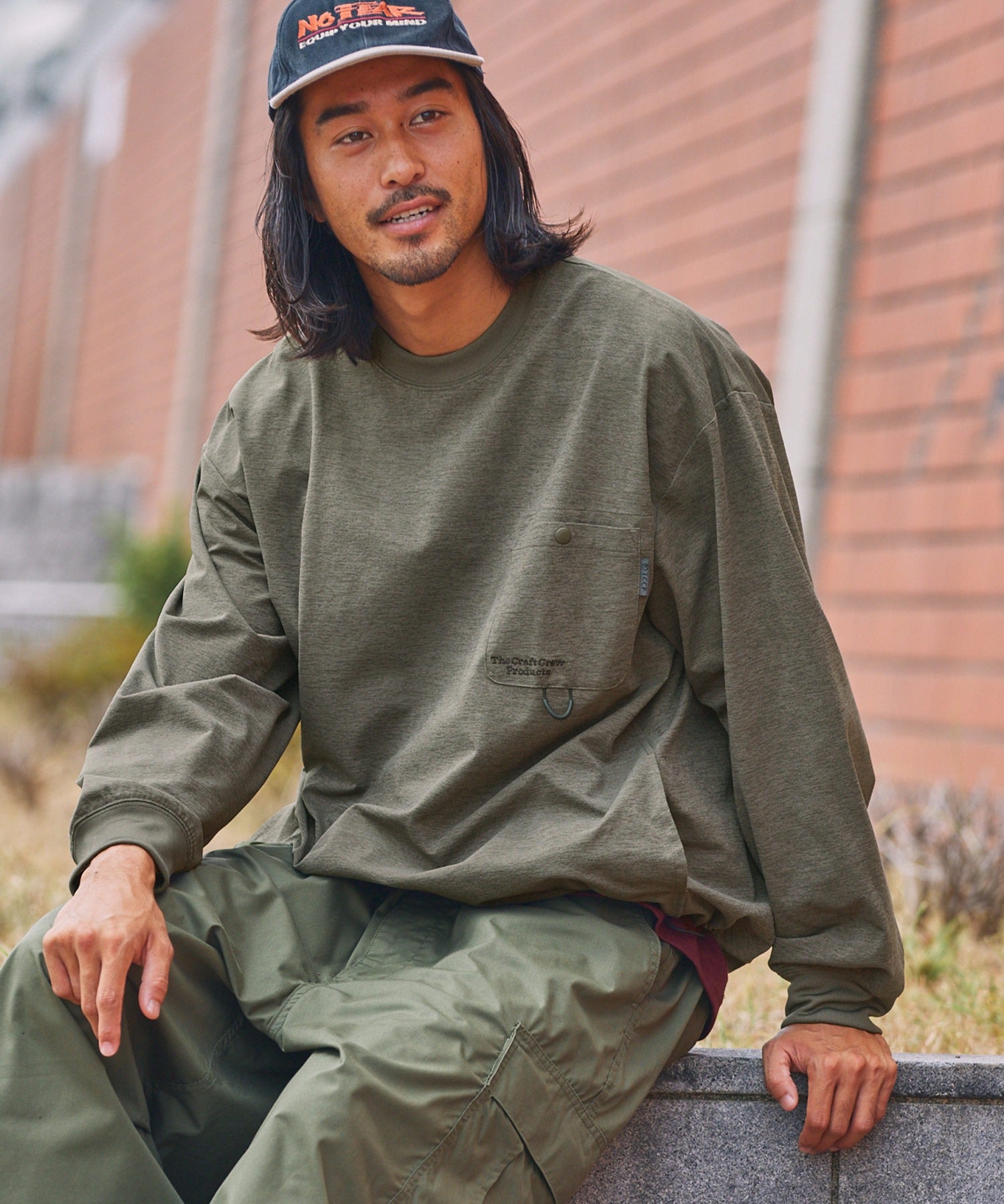 THE CRAFT CREW PRODUCTS  / 抗UV吸濕速乾抽繩機能 長袖T恤