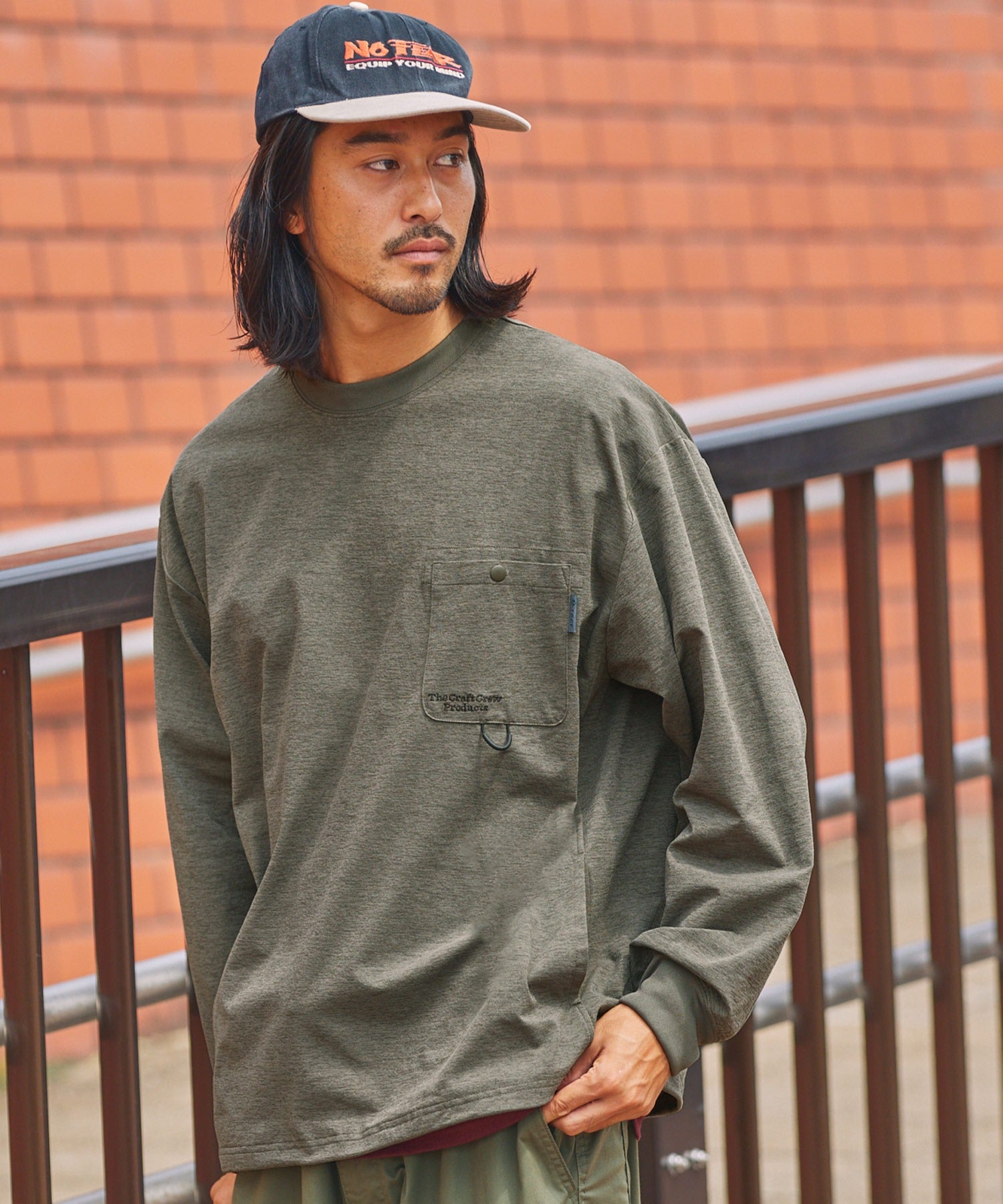 THE CRAFT CREW PRODUCTS  / 抗UV吸濕速乾抽繩機能 長袖T恤