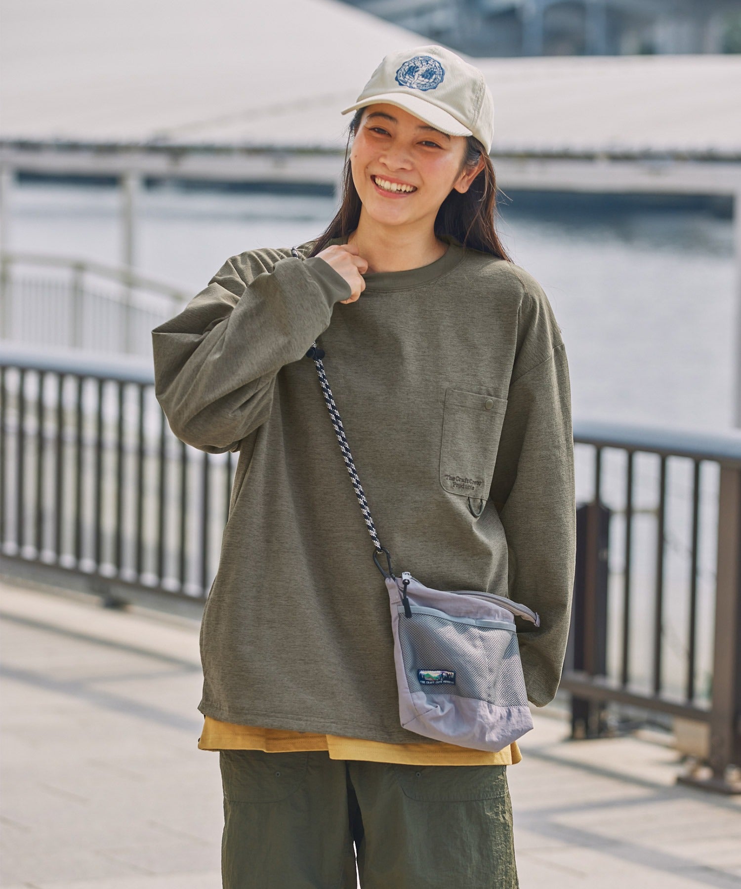 THE CRAFT CREW PRODUCTS  / 抗UV吸濕速乾抽繩機能 長袖T恤