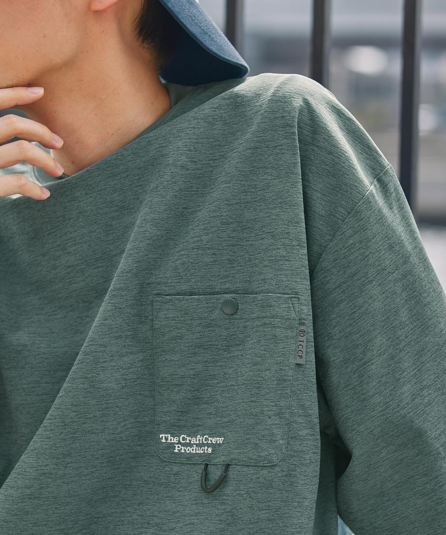 THE CRAFT CREW PRODUCTS  / 抗UV吸濕速乾抽繩機能 長袖T恤