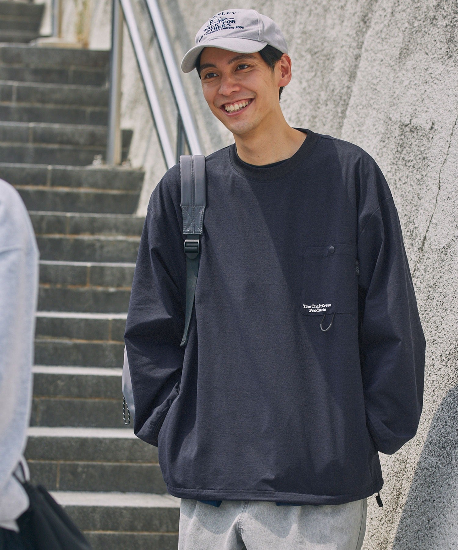 THE CRAFT CREW PRODUCTS  / 抗UV吸濕速乾抽繩機能 長袖T恤