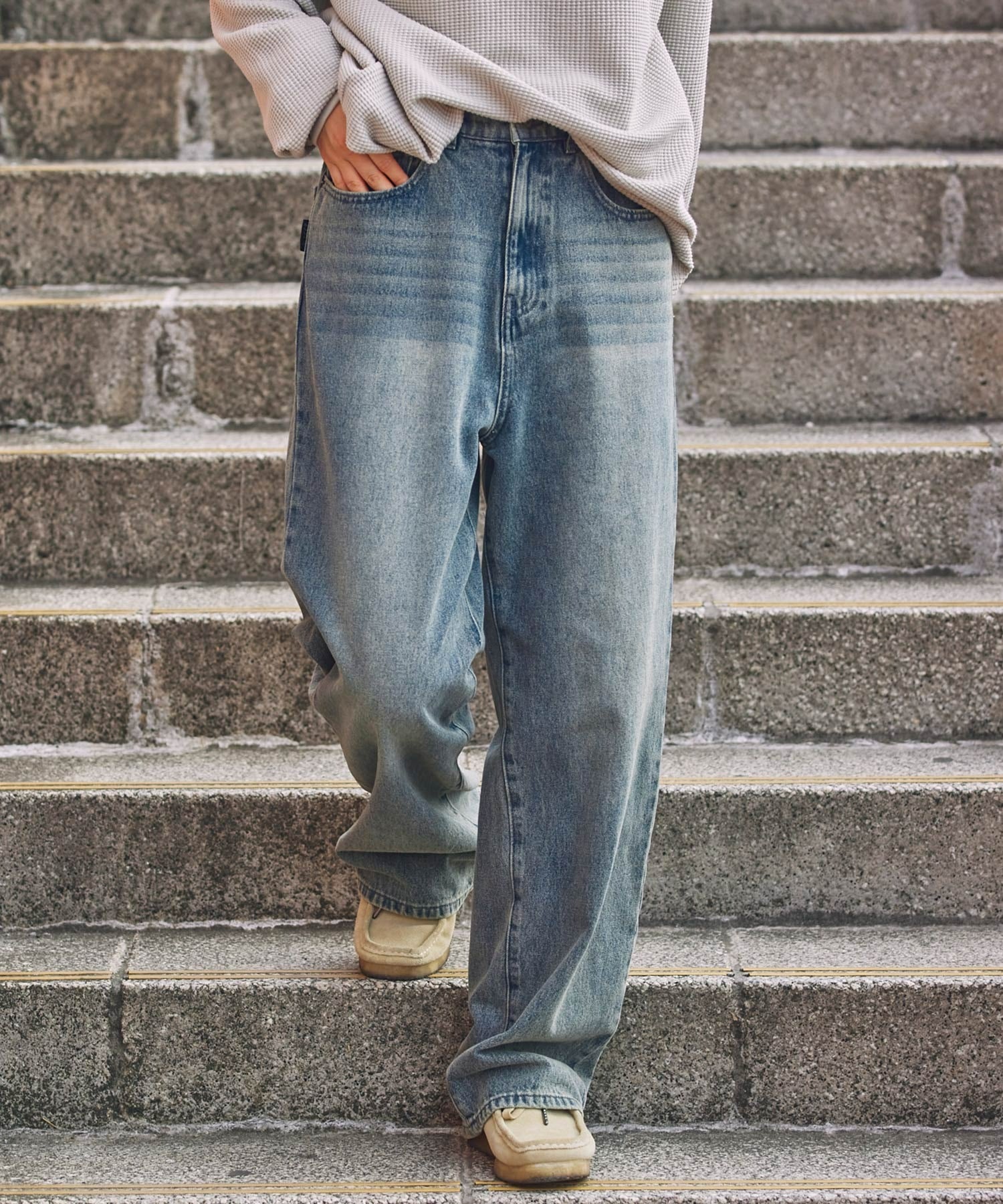 THE CRAFT CREW PRODUCTS / 仿舊 直筒牛仔褲