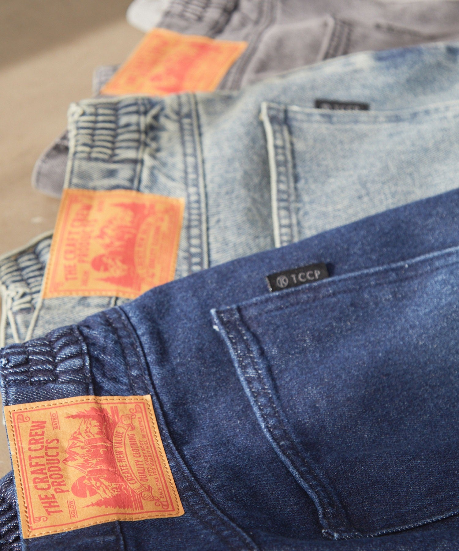 THE CRAFT CREW PRODUCTS / 仿舊 直筒牛仔褲