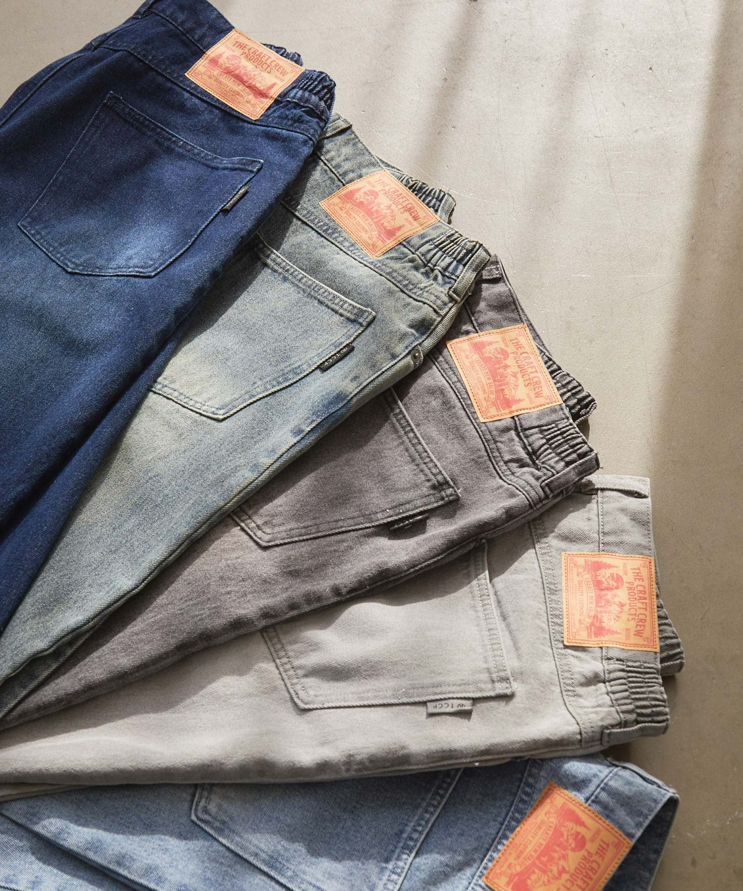 THE CRAFT CREW PRODUCTS / 仿舊 直筒牛仔褲