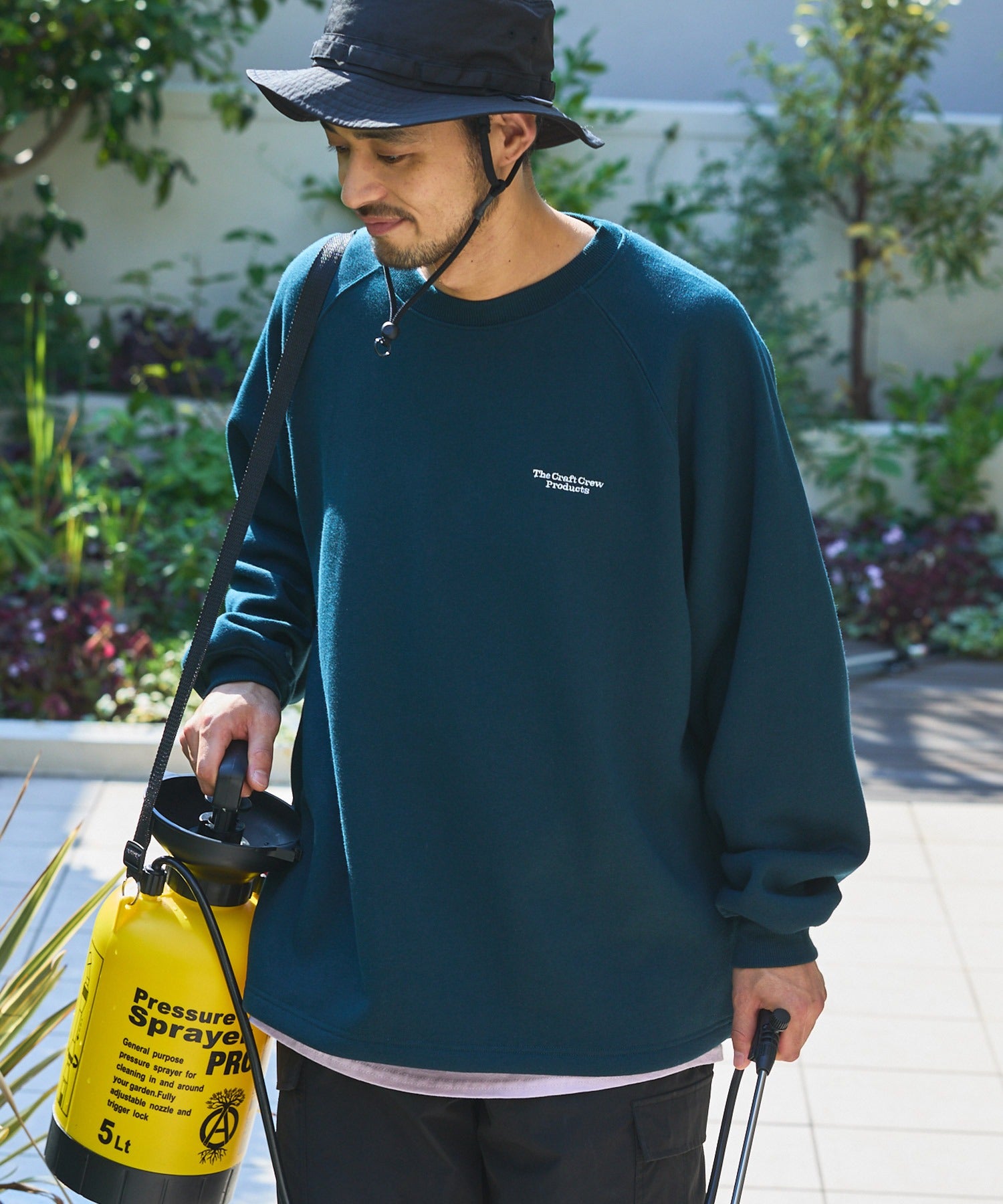 THE CRAFT CREW PRODUCTS / 針織 刺繡 抽繩 內刷毛 圓領衫