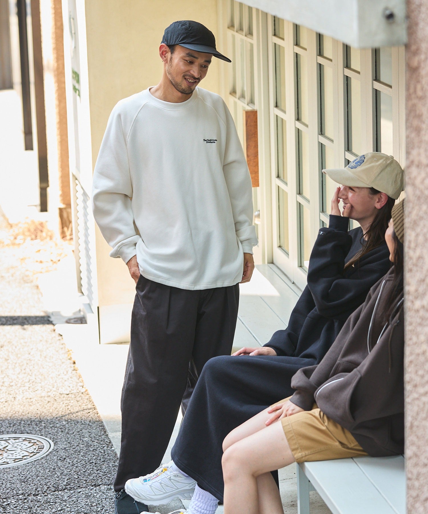 THE CRAFT CREW PRODUCTS / 針織 刺繡 抽繩 內刷毛 圓領衫